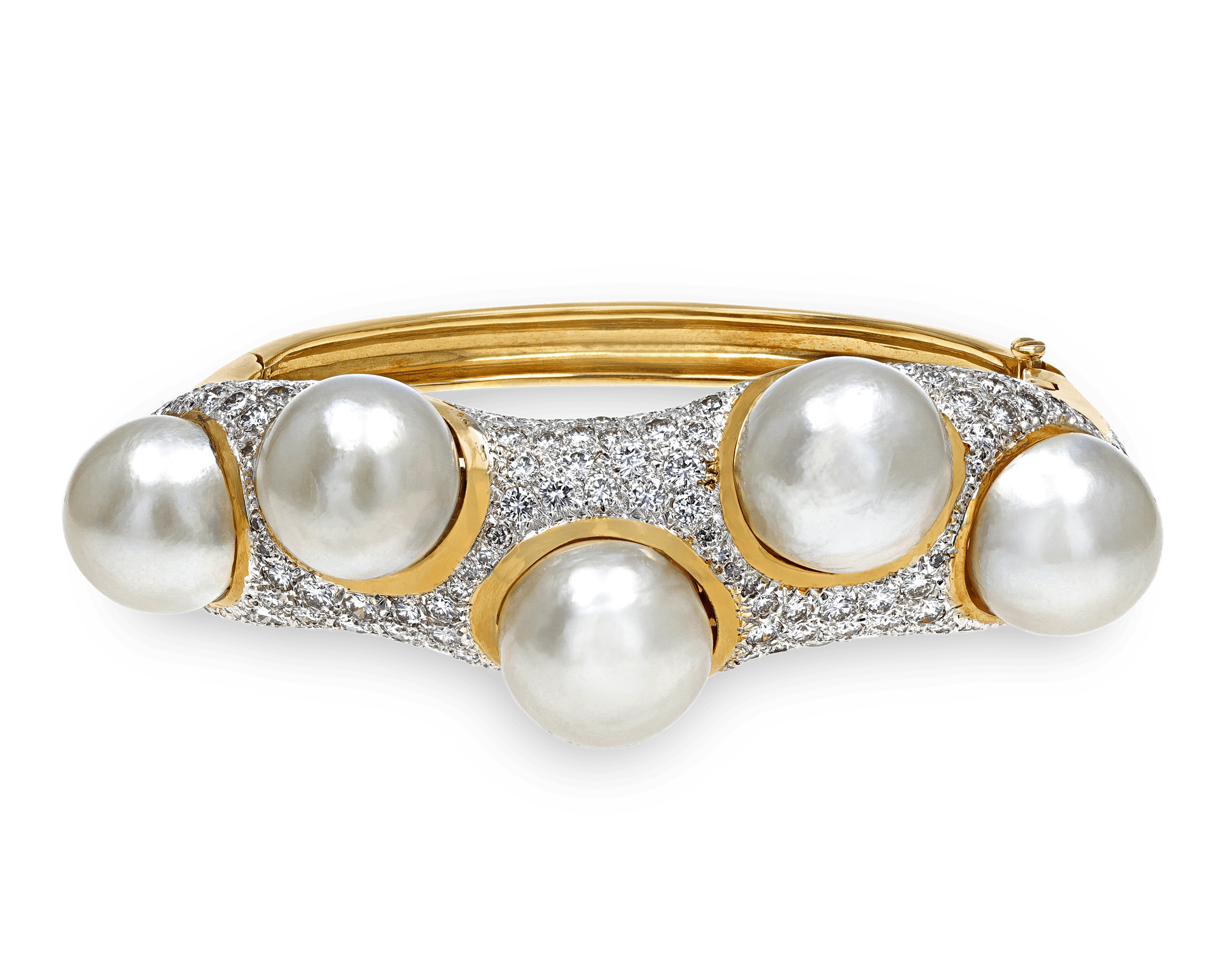 Pearl and Diamond Bracelet