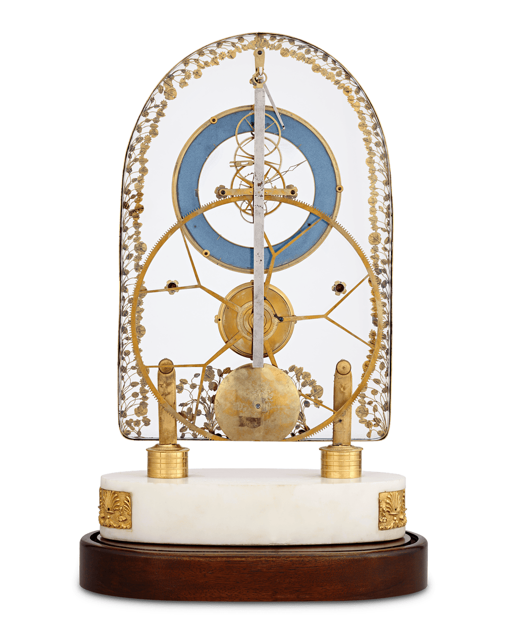 French Great Wheel Skeleton Clock