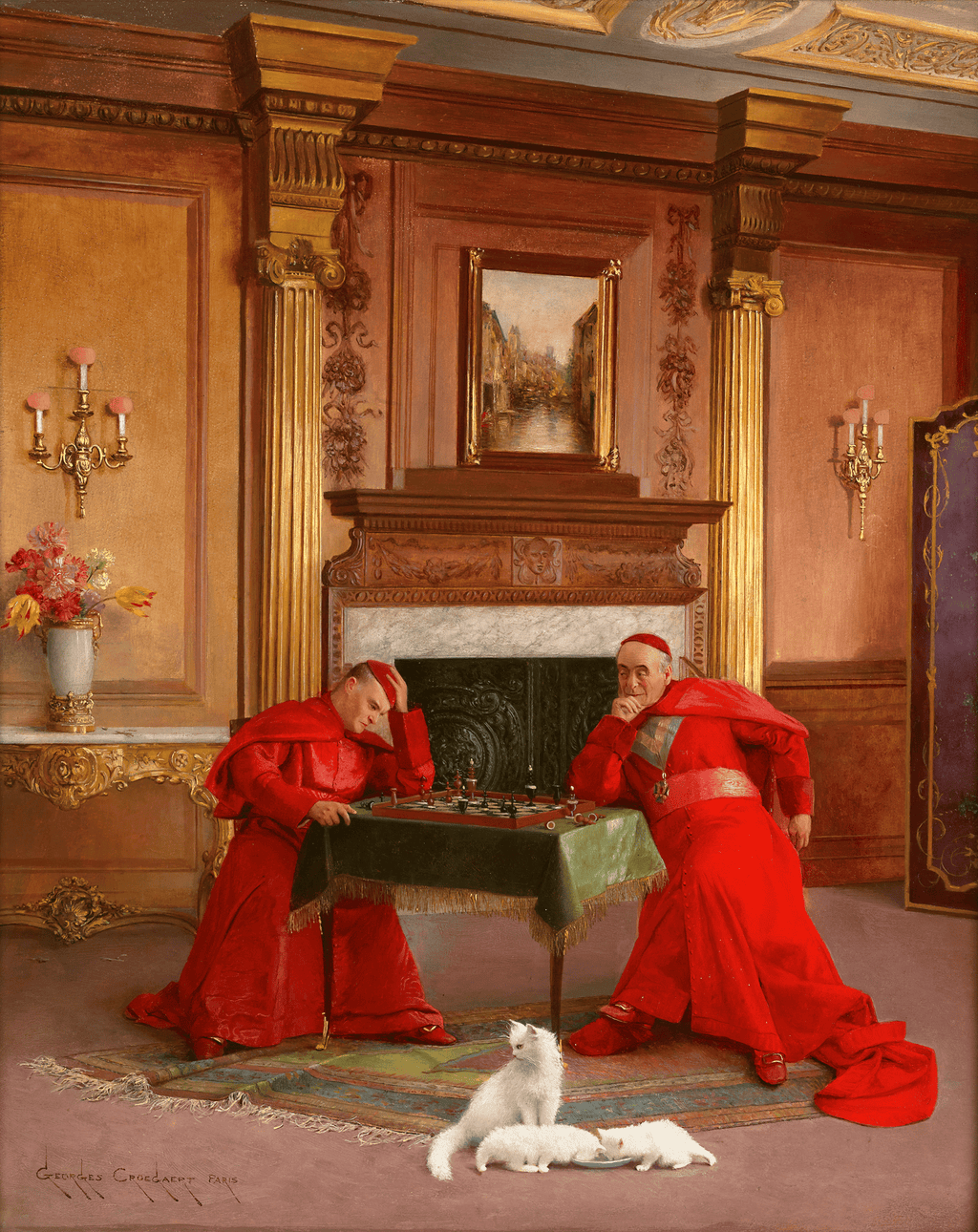 The Chess Game by Georges Croegaert