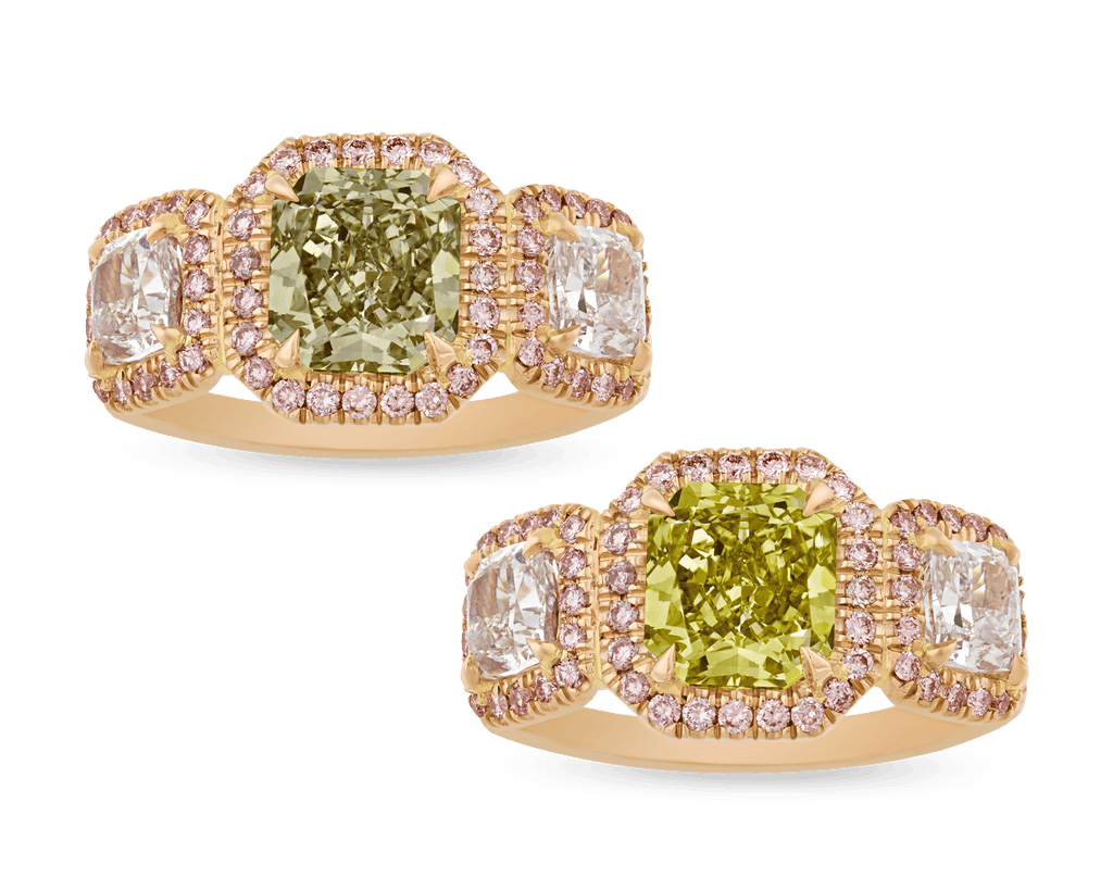 Chameleon Diamond Ring, 1.73 Carats