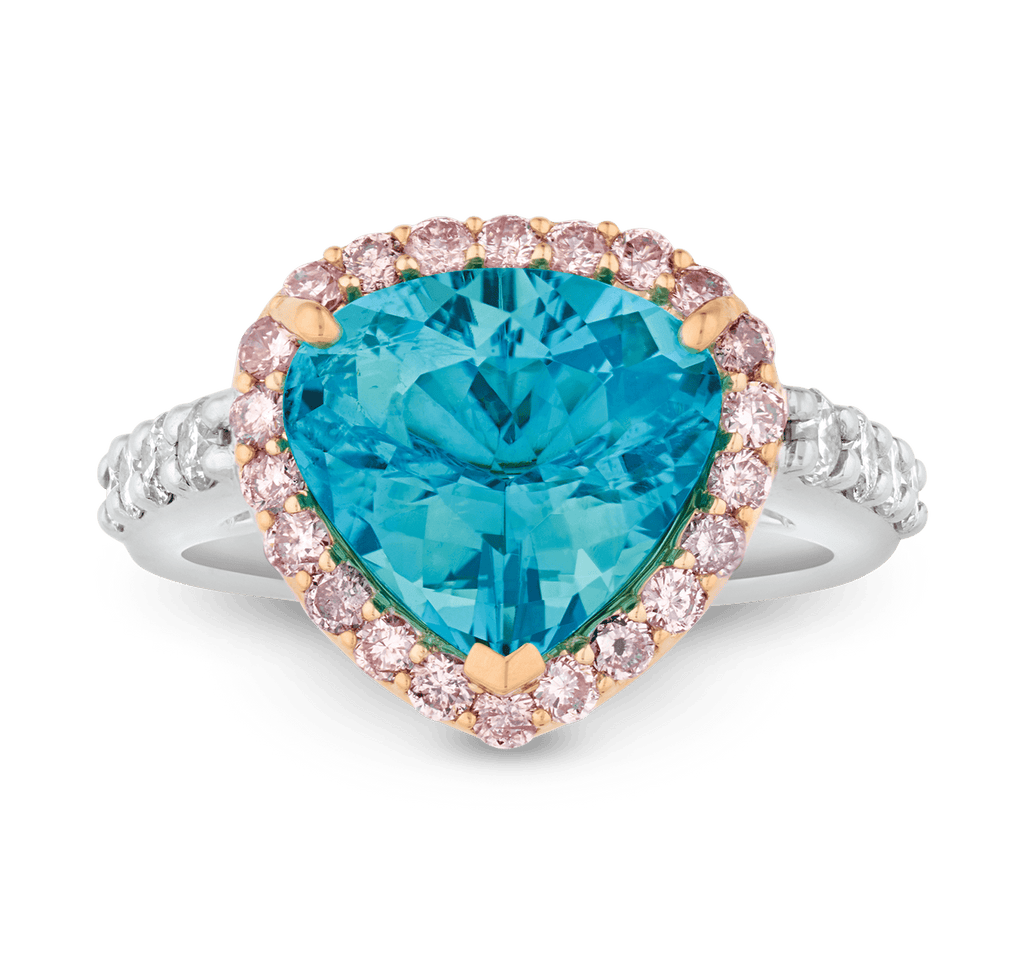 Brazilian Paraiba Ring, 3.73 Carats