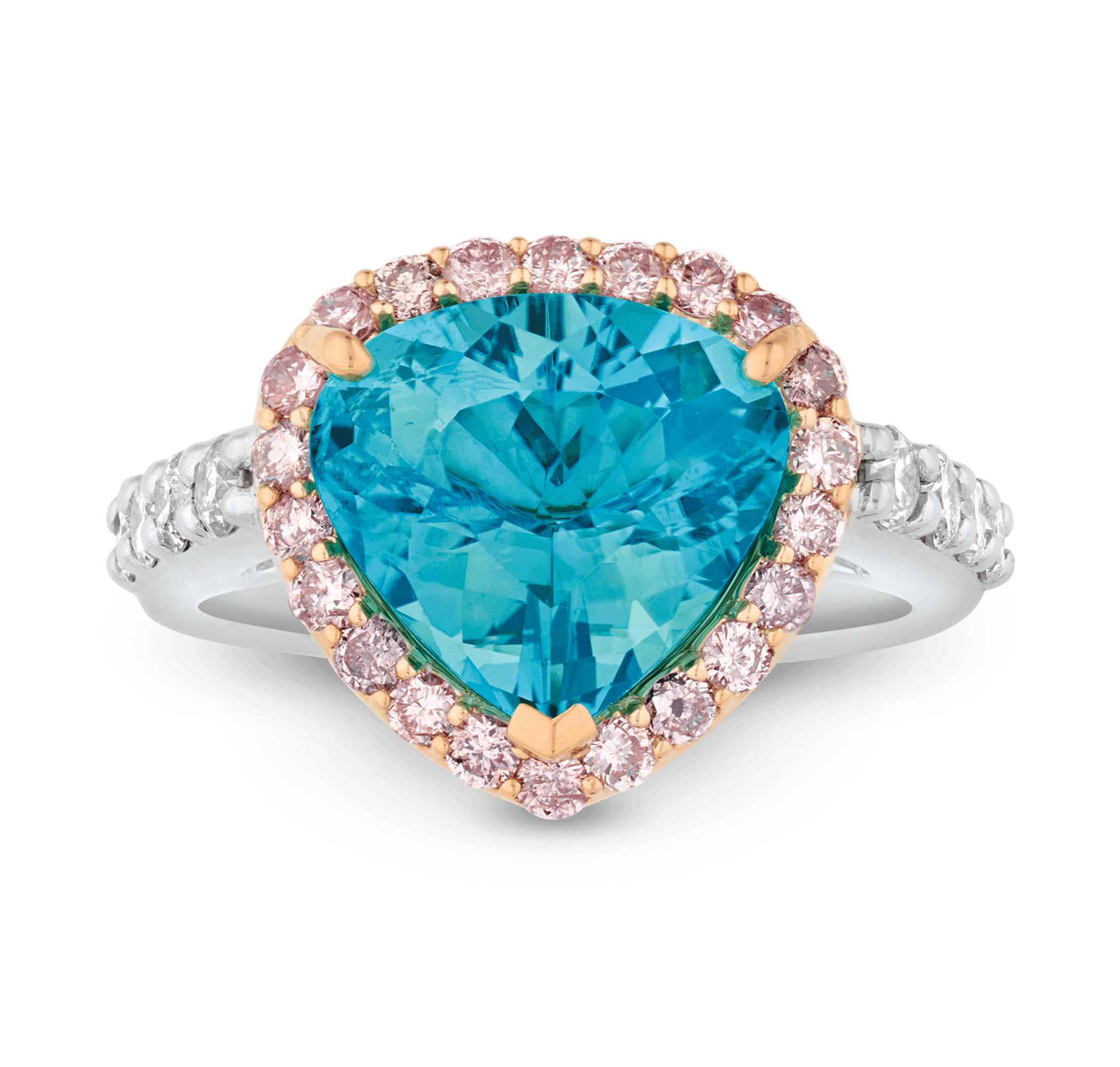Brazilian Paraiba Ring, 3.73 Carats