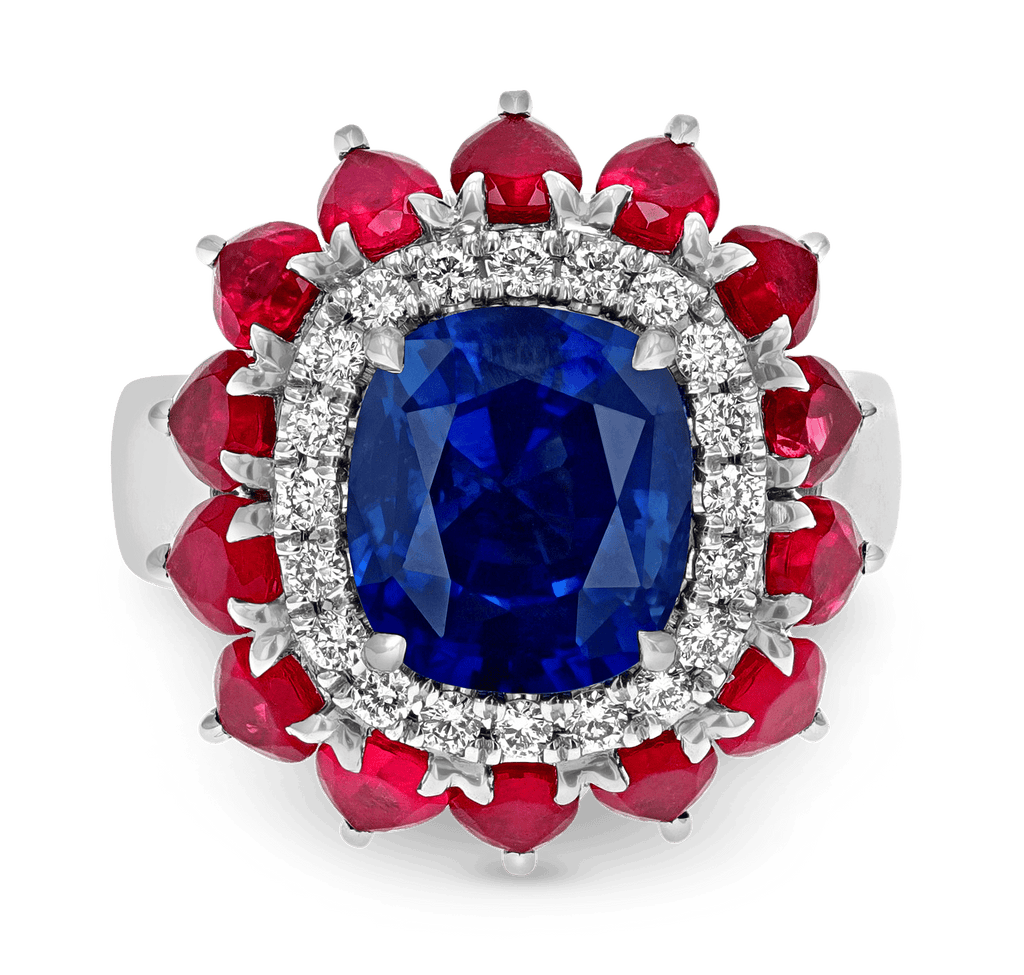 Untreated Sapphire Ring, 4.68 Carats