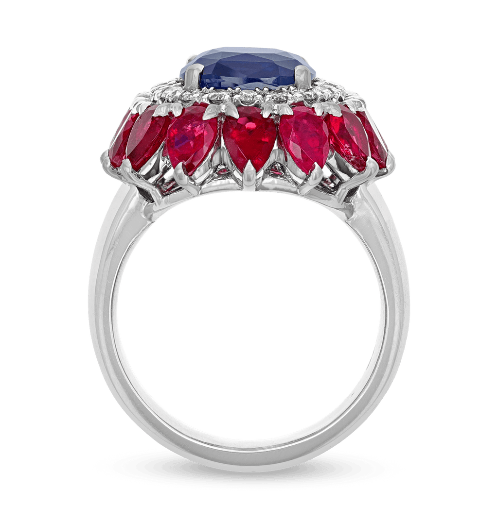 Untreated Sapphire Ring, 4.68 Carats