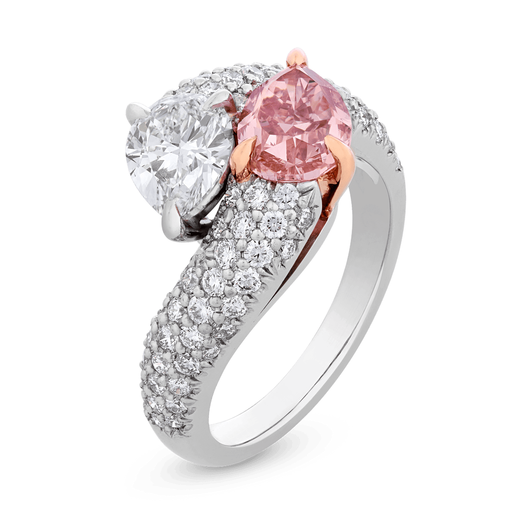 Natural Fancy Intense Pink Diamond Ring, 1.50 carats