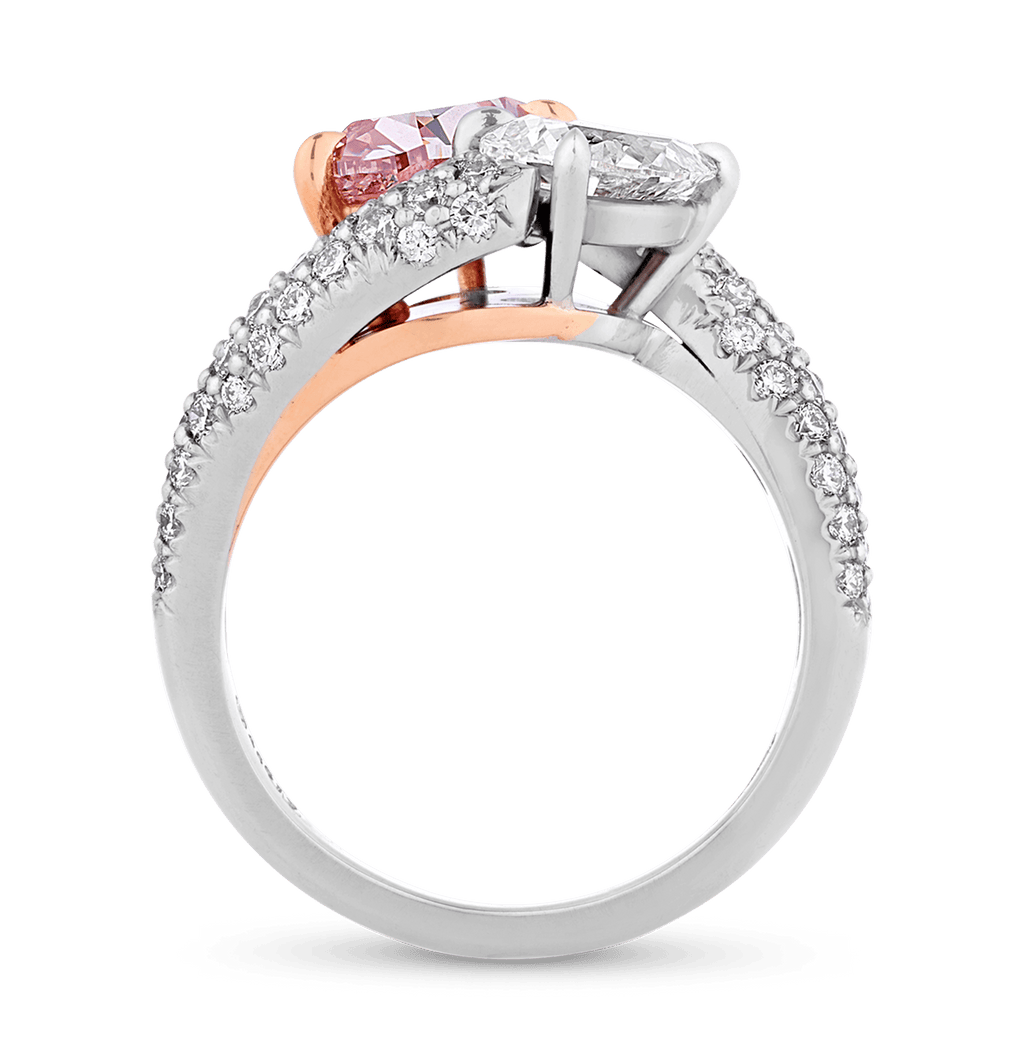 Natural Fancy Intense Pink Diamond Ring, 1.50 carats