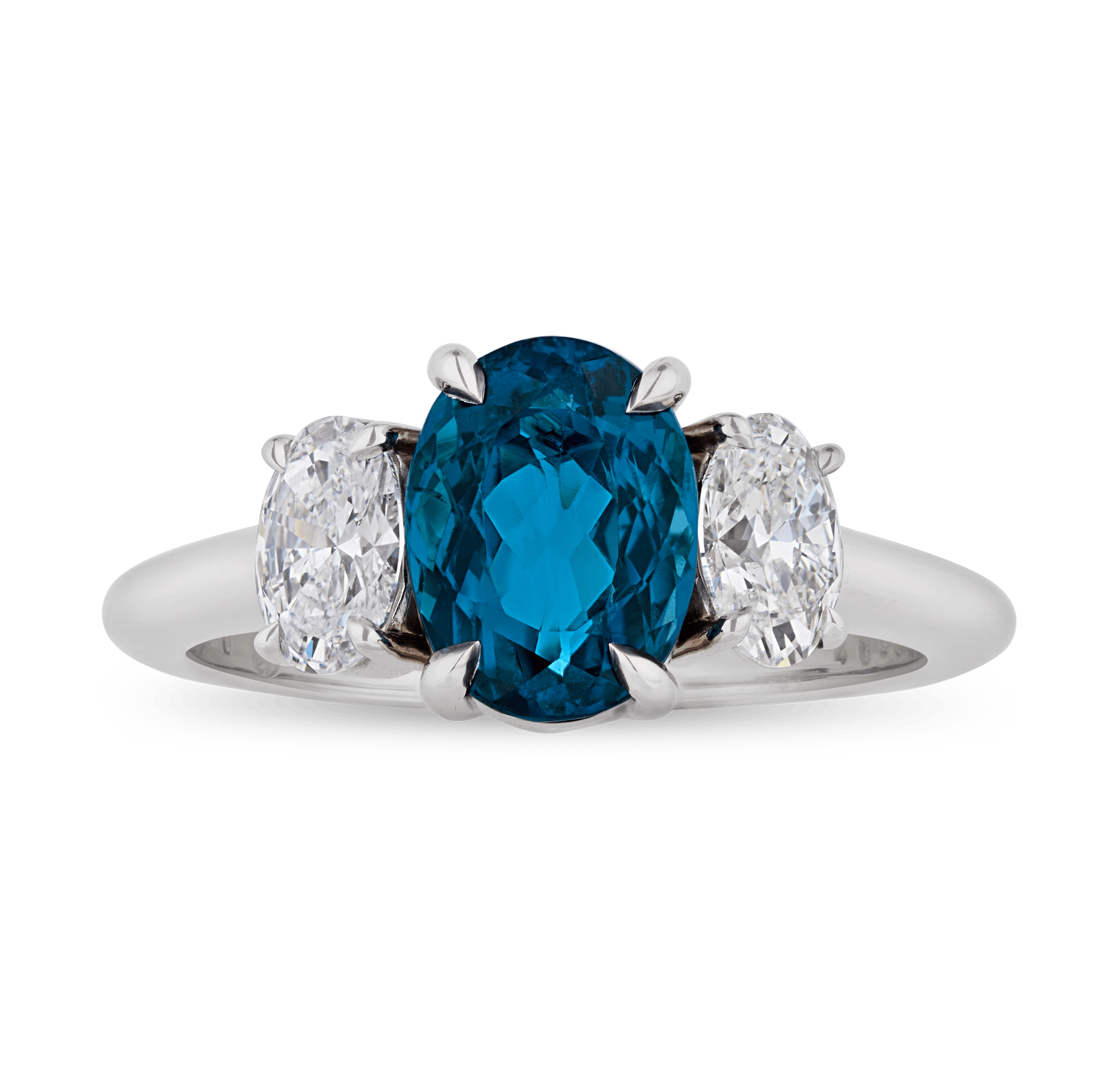 Untreated Brazilian Paraiba Ring, 1.92 Carats