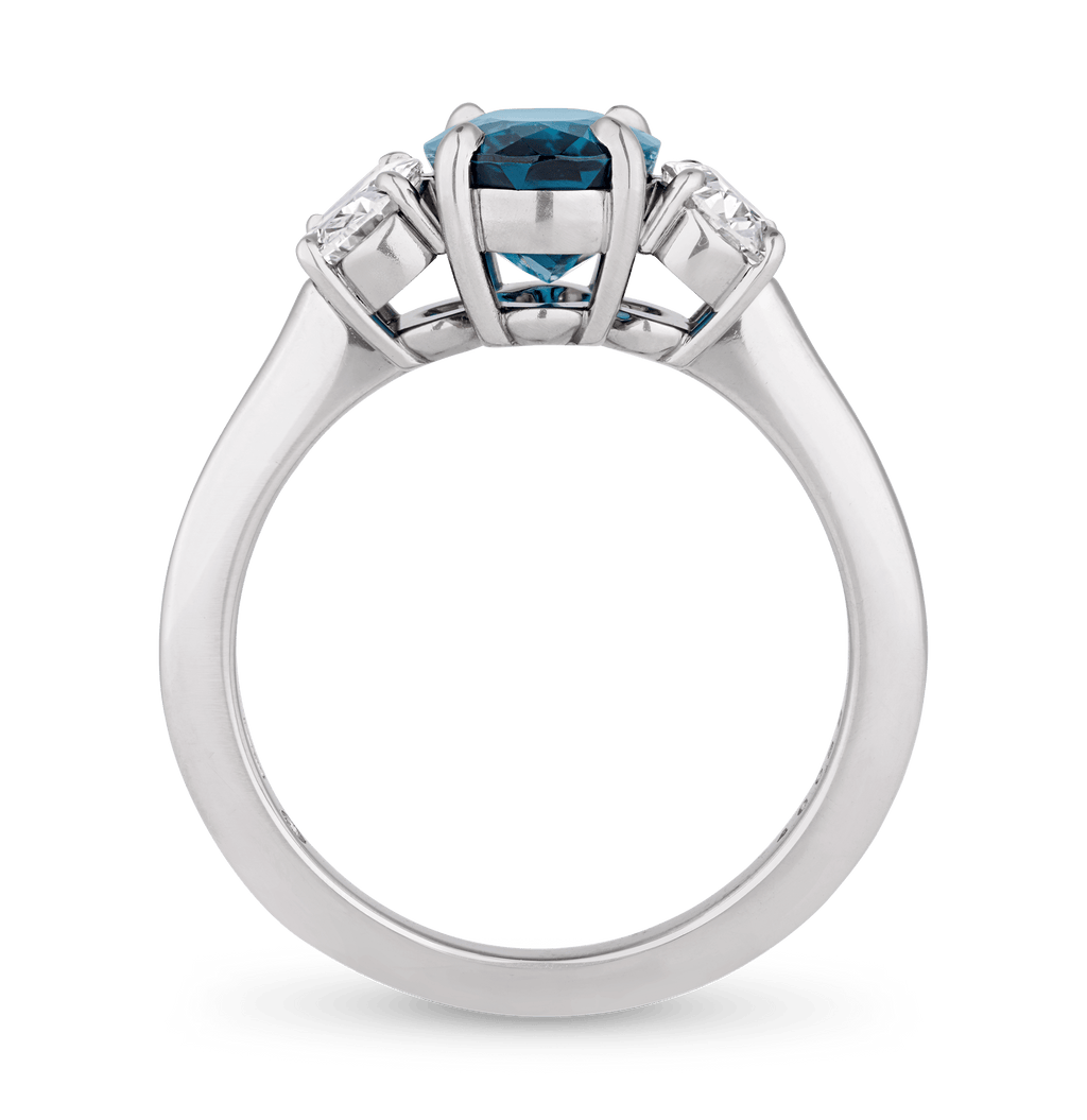 Untreated Brazilian Paraiba Ring, 1.92 Carats