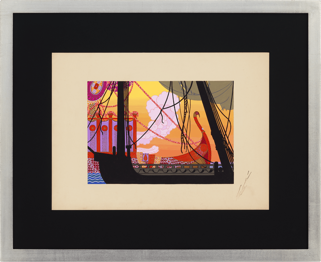 Décor pour La Princesse Lointaine by Erté