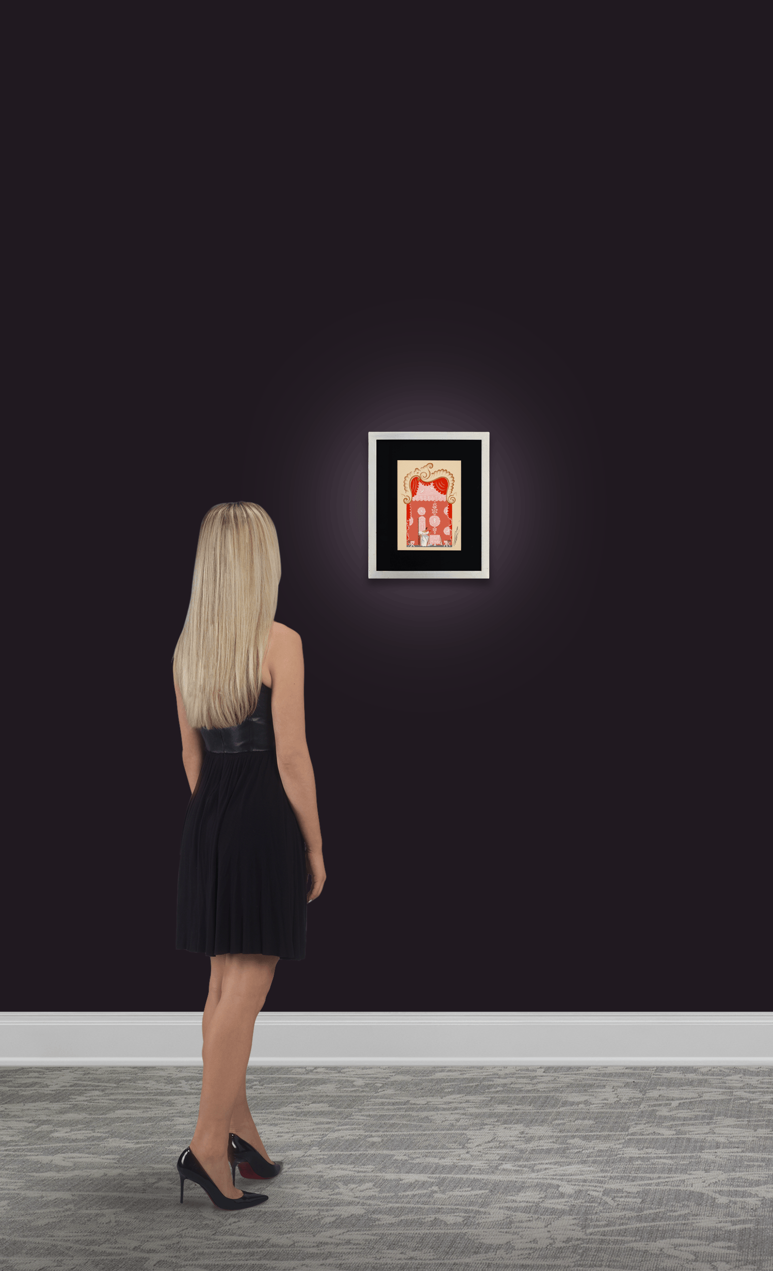 Etude de décor, Don Pasquale Scene II by Erté