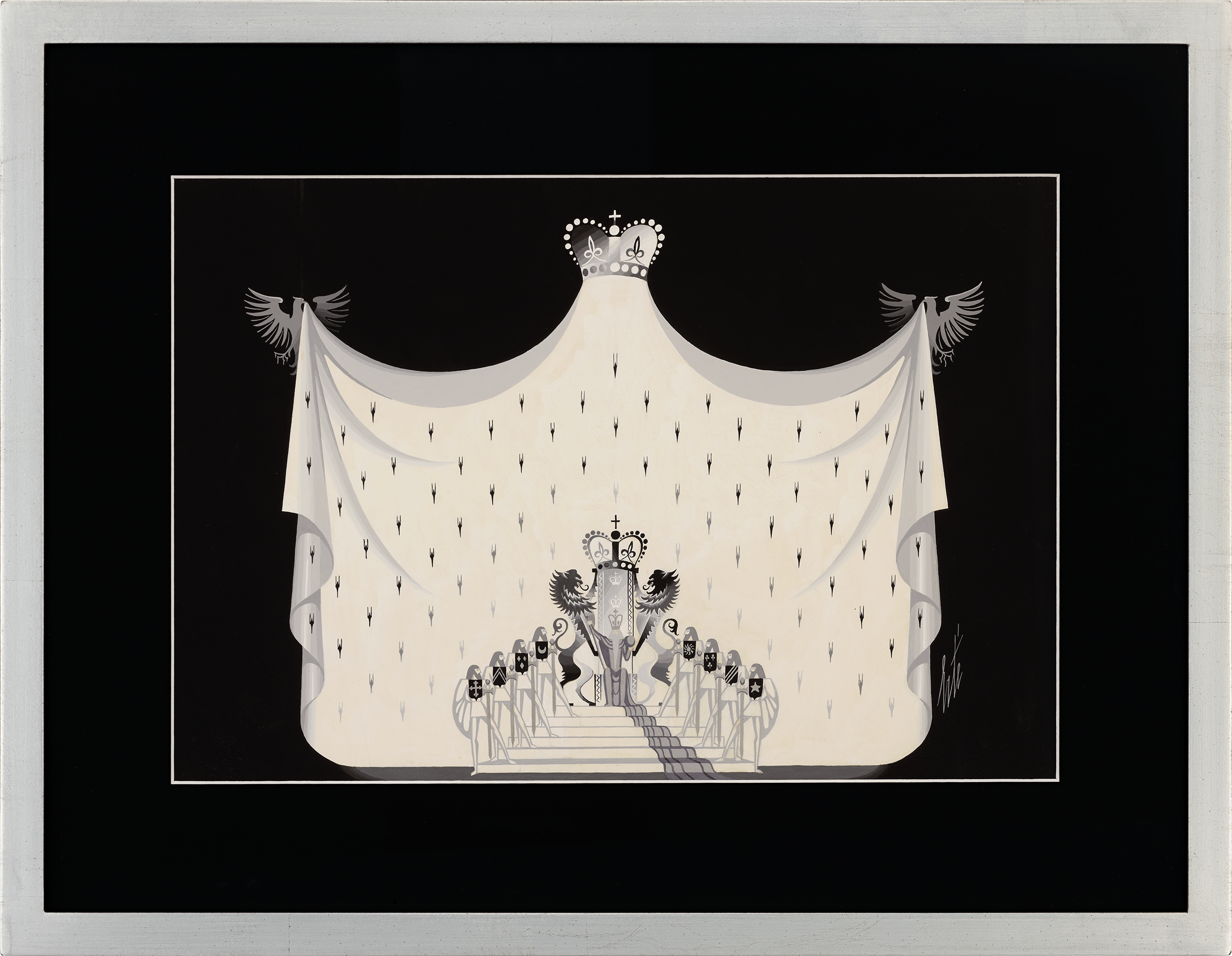 Acte I Scène 4, Macbeth by Erté