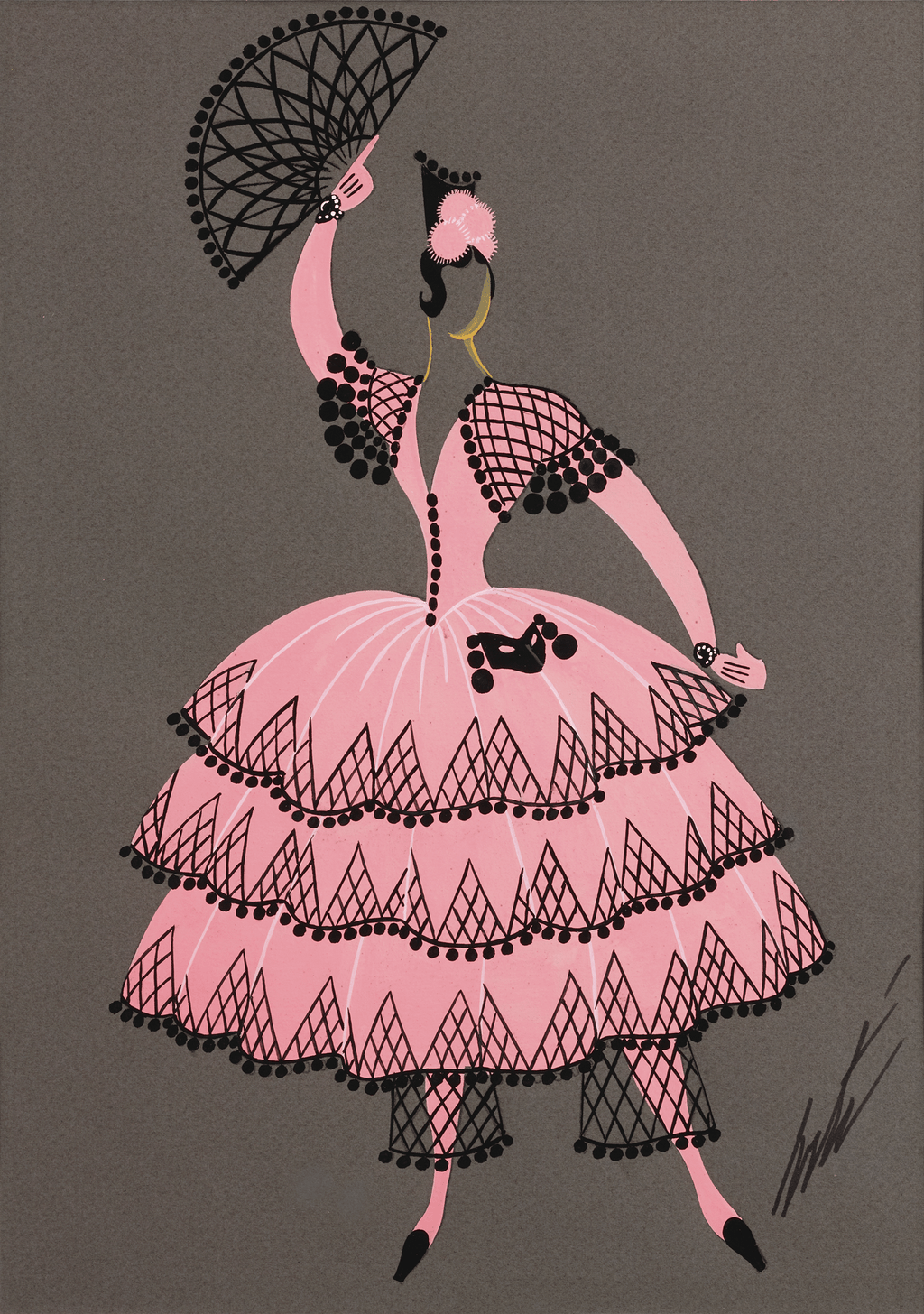 Danseuse du ballet espagnol by Erté
