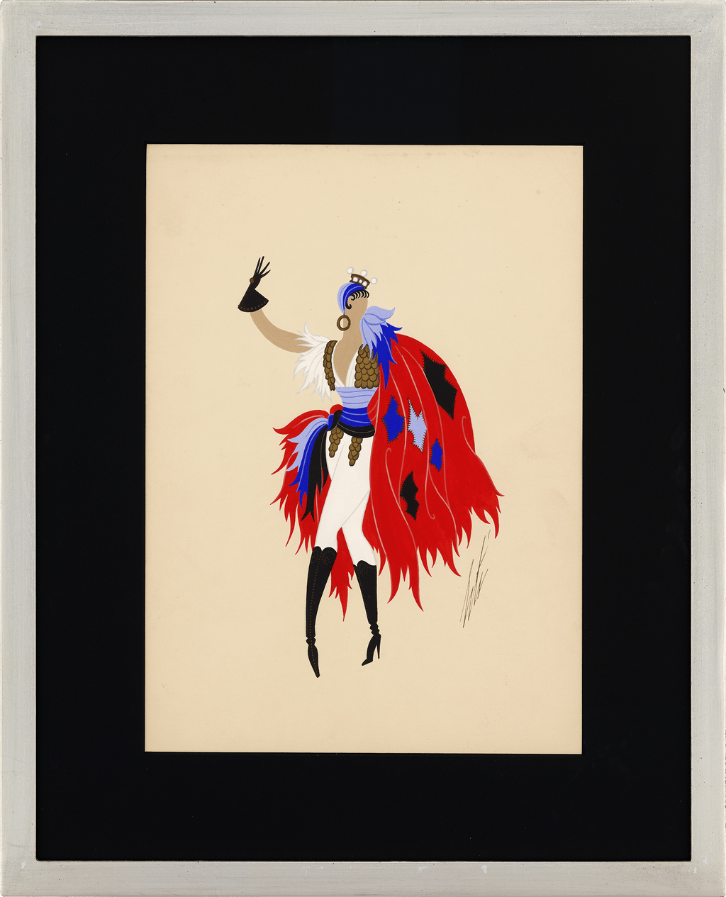 Costume de femme, Le Baron Tzigane by Erté