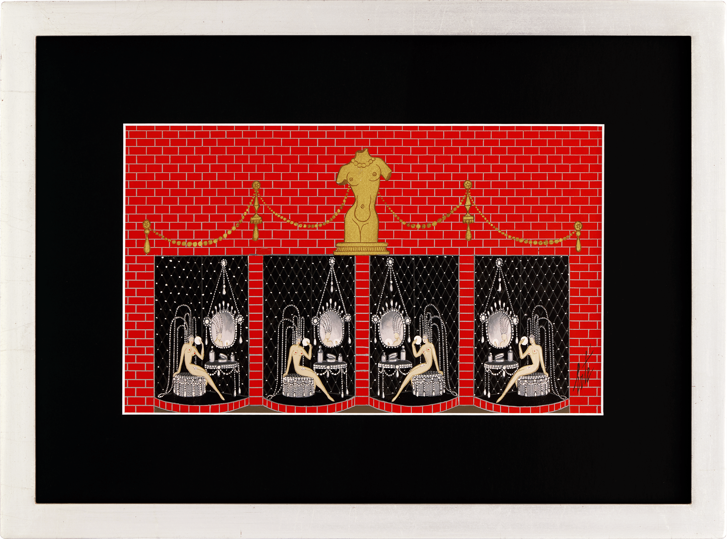 Chez les nues by Erté
