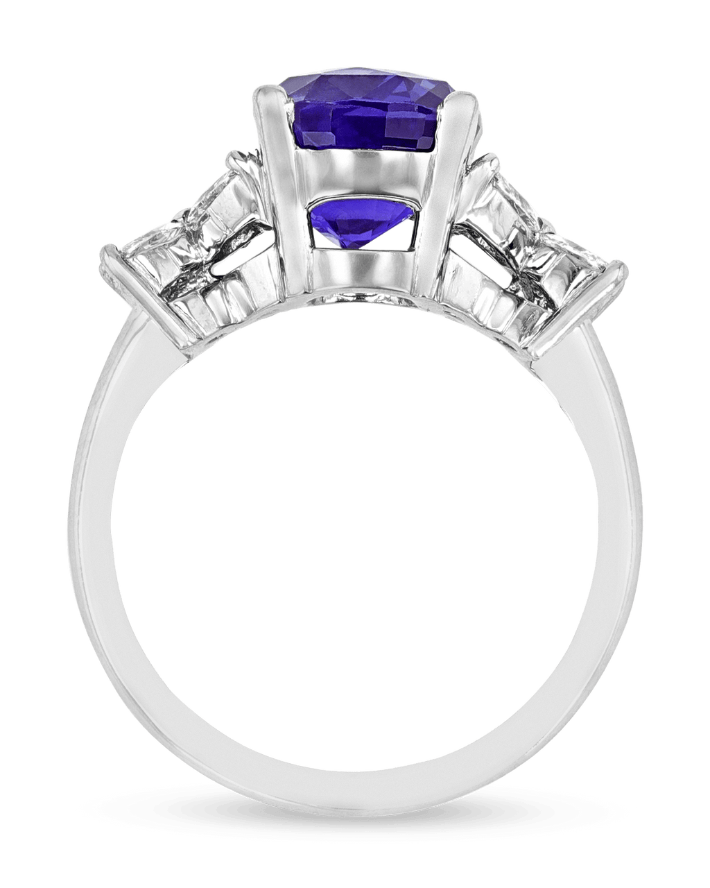 Color-Change Sapphire Ring, 4.83 Carats