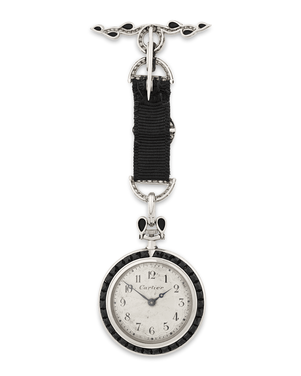 Cartier Art Deco Diamond Pendant Watch