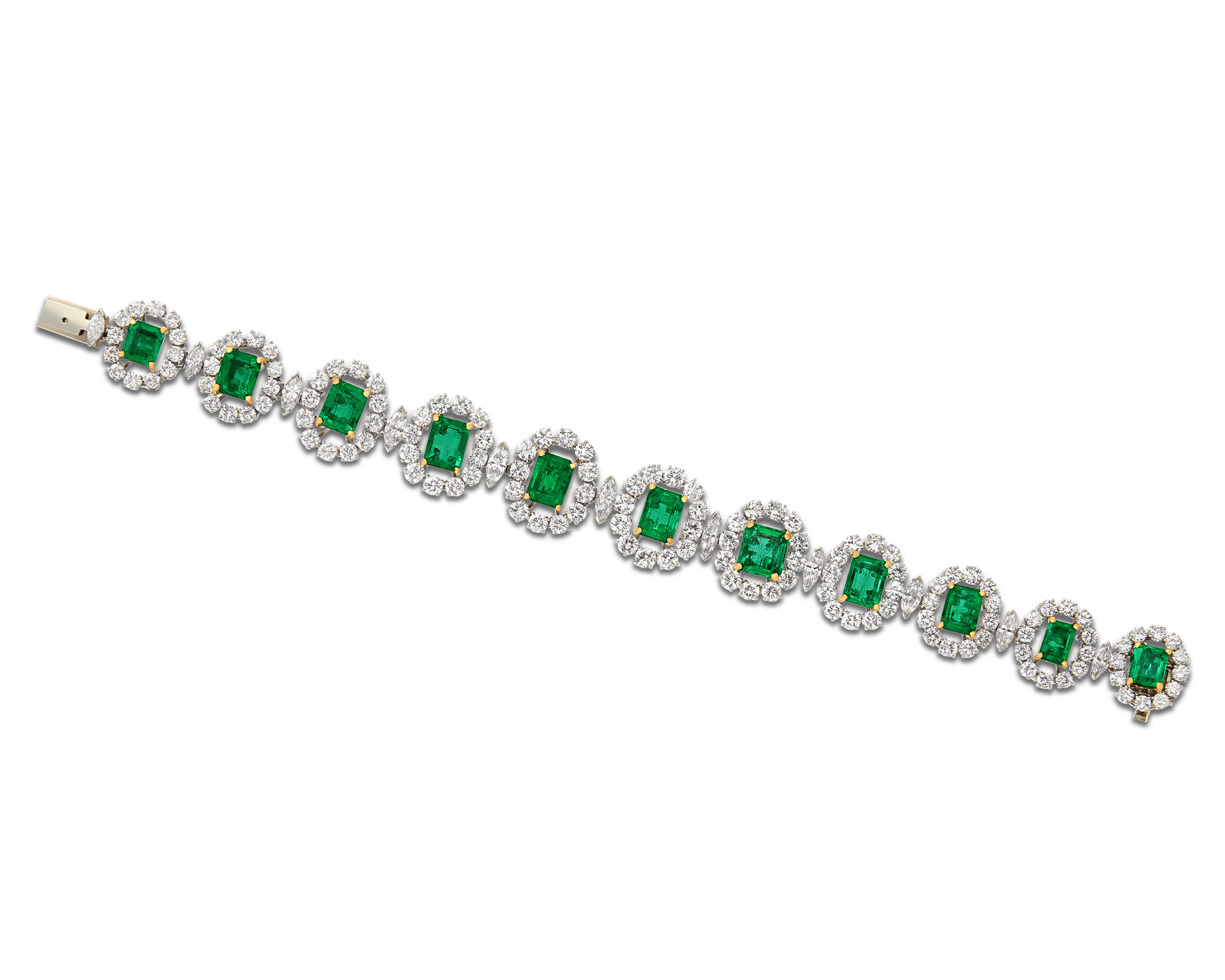 Colombian Emerald and Diamond Bracelet