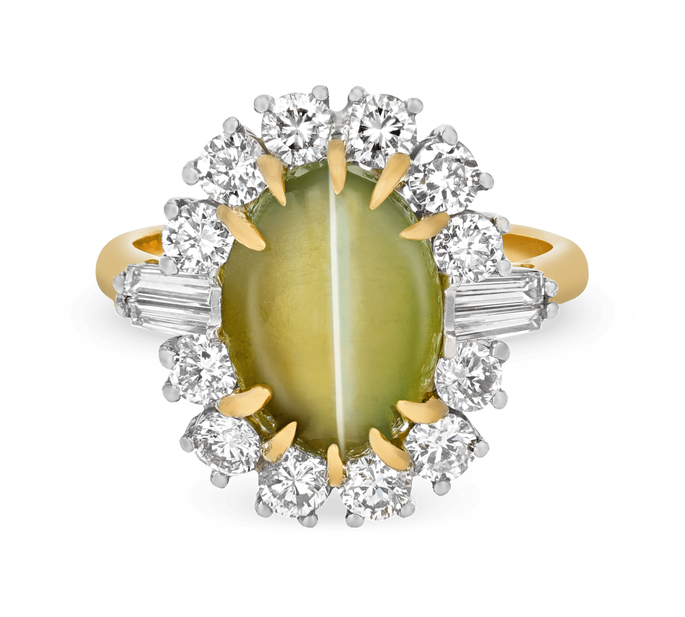 Cat's Eye Chrysoberyl Ring, 8.06 Carats