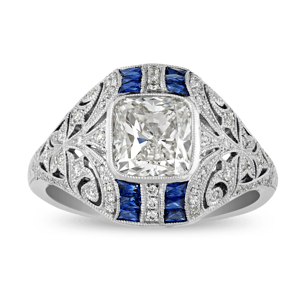 Cushion Cut Diamond Ring, 1.60 carats
