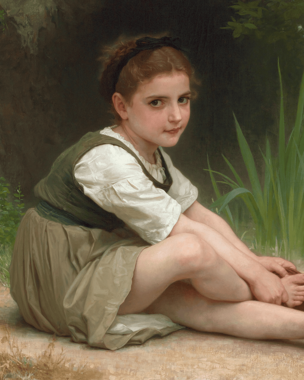 Au Bord du Ruisseau by William-Adolphe Bouguereau