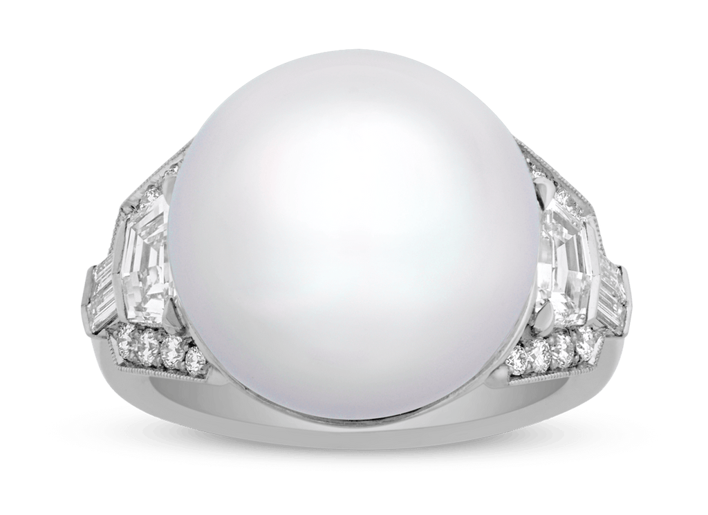 Raymond Yard South Sea Pearl Ring, 14mm