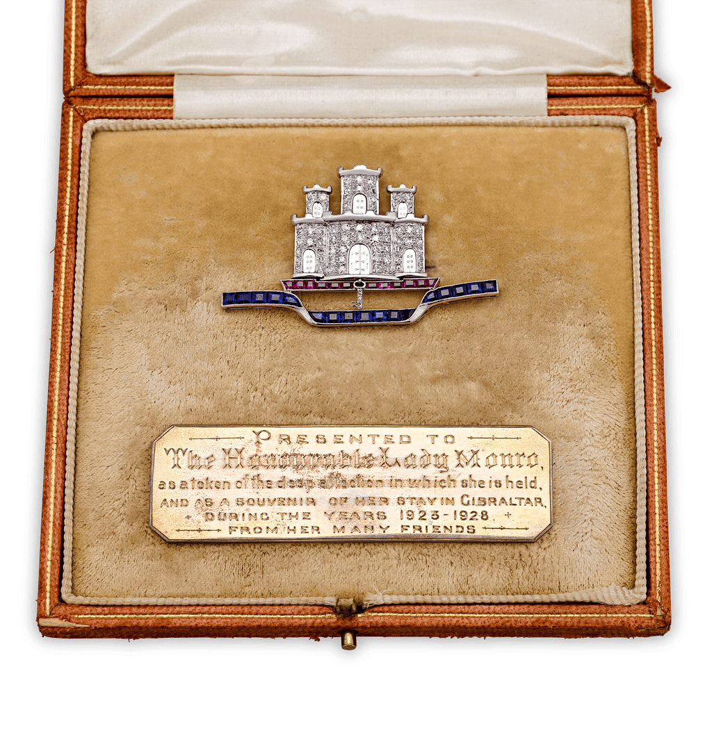 Gibraltar Brooch presented to Lady Mary Monro