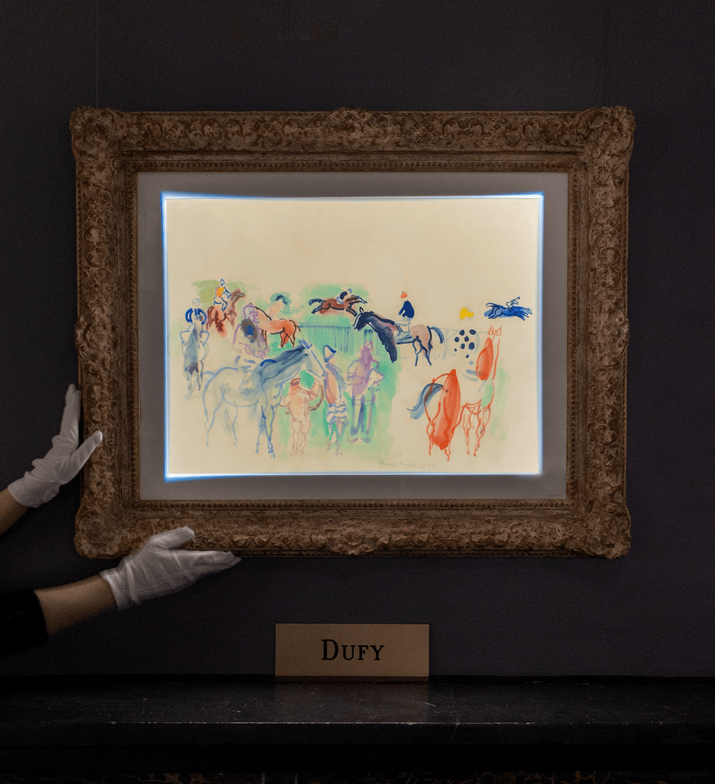 Chevaux de courses by Raoul Dufy
