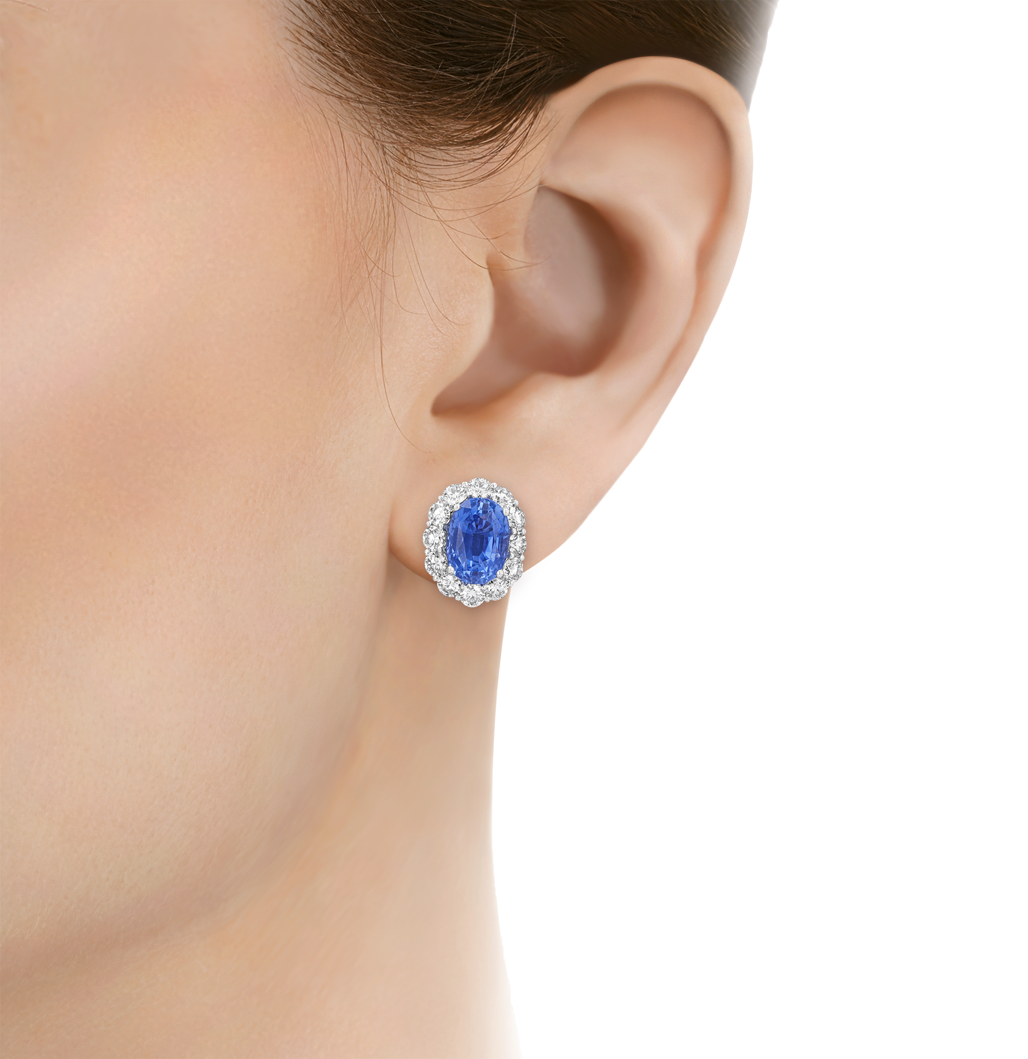 Sapphire Earrings, 9.64 carats