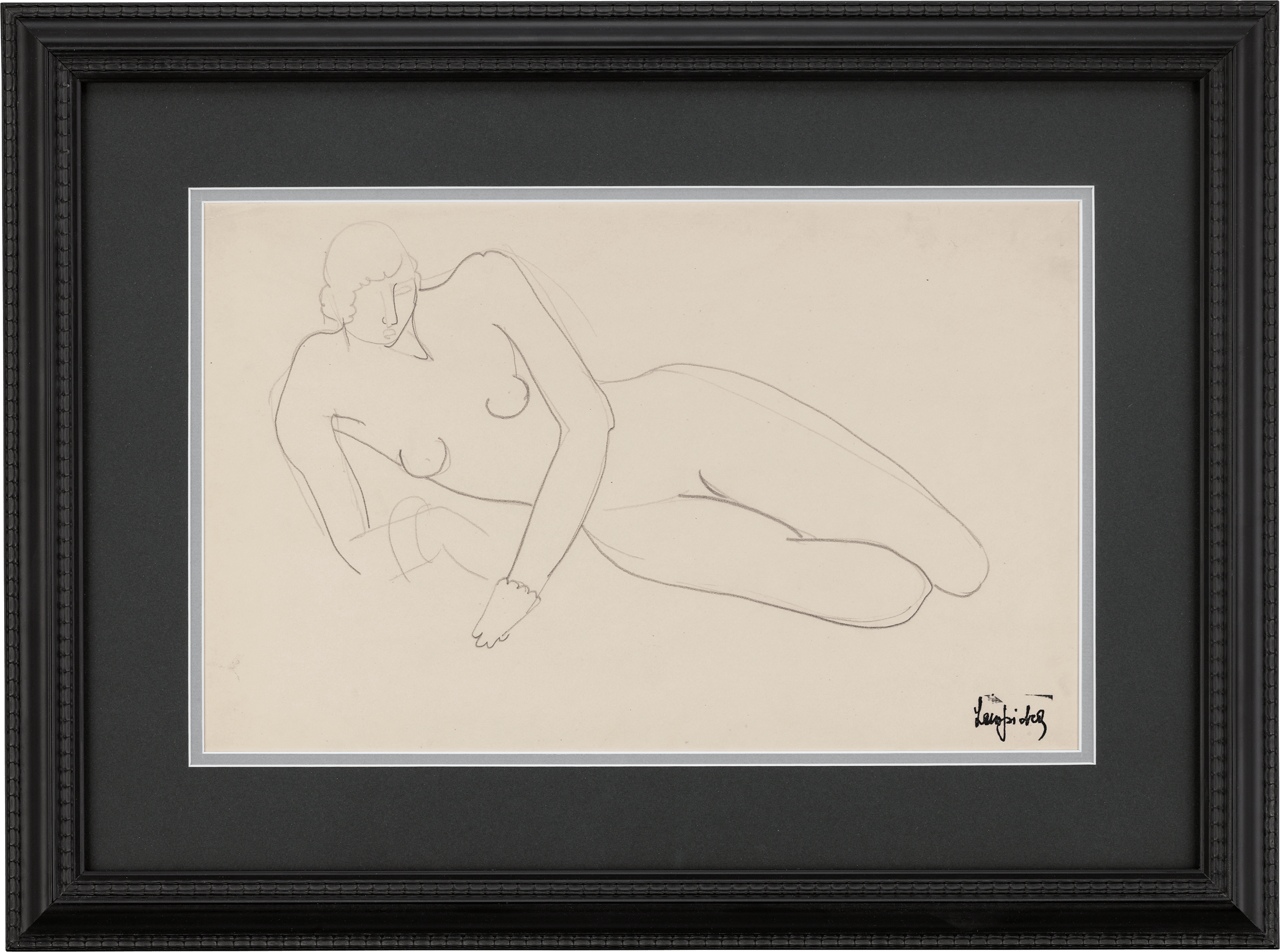 Nu allongé avec bracelet by Tamara de Lempicka
