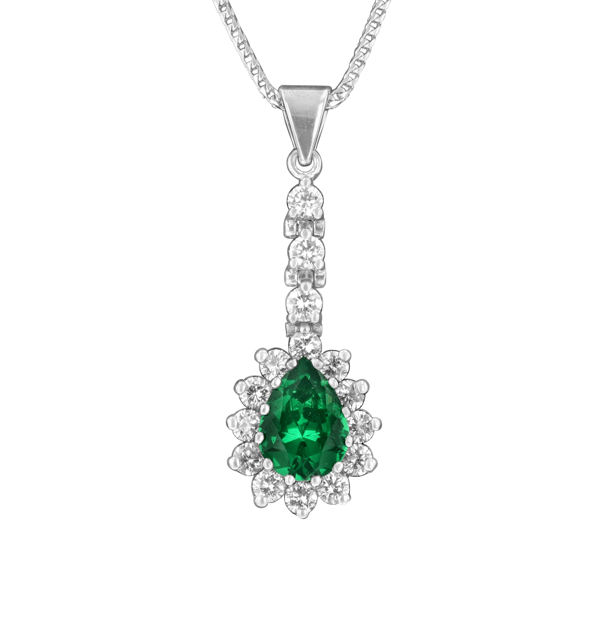 Tsavorite Garnet Necklace, 1.77 carats