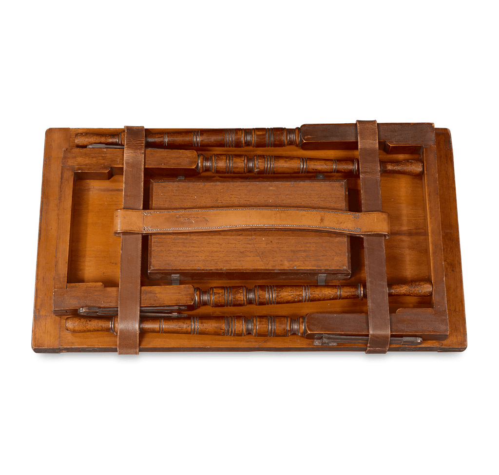 19th-Century Folding Picnic and Cards Table