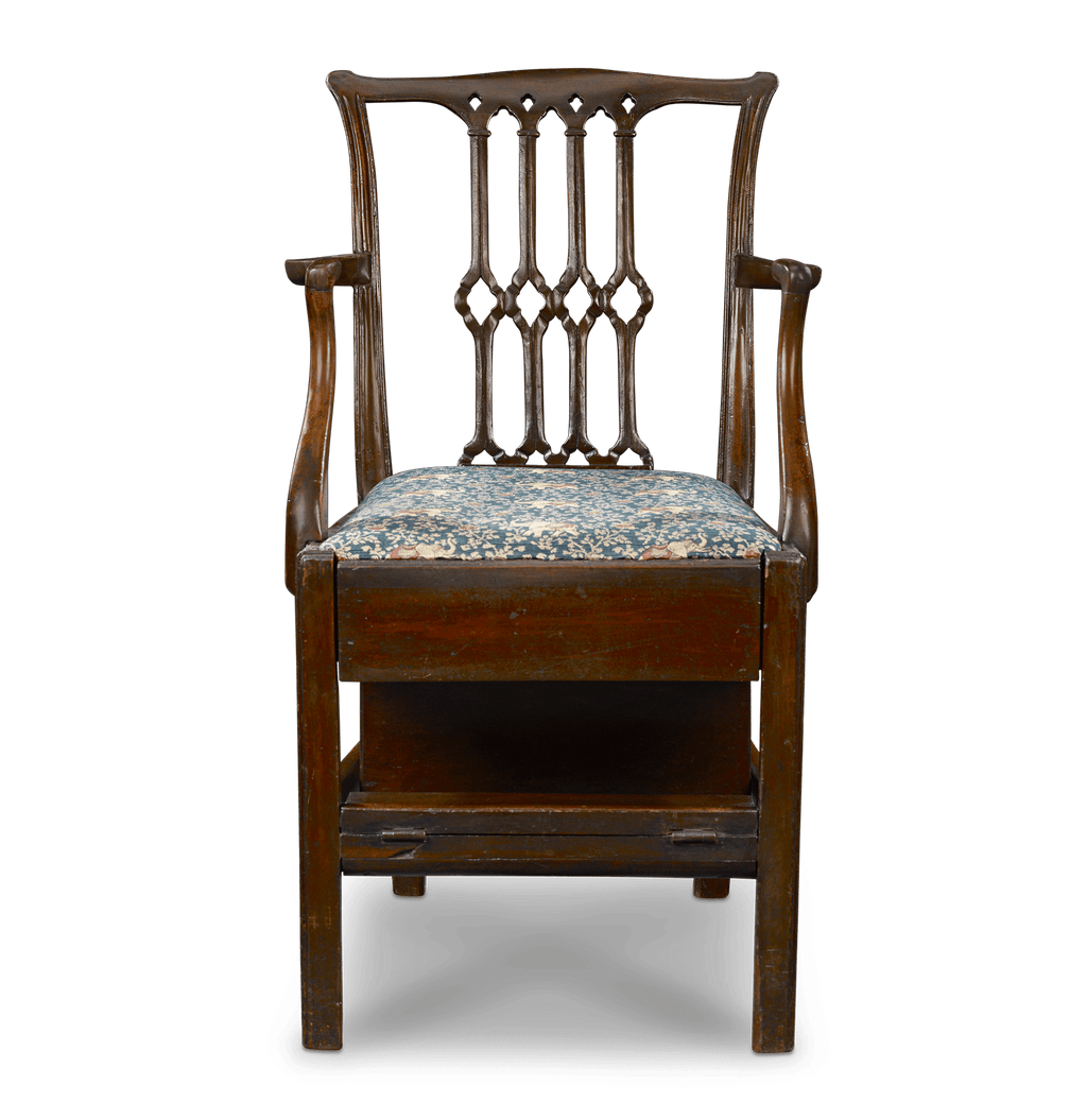 Chippendale-Style Metamorphic Library Chair