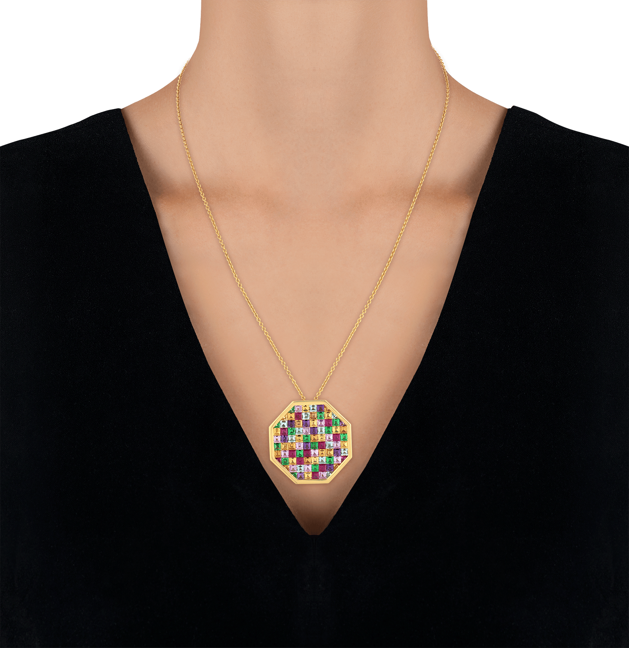 Multicolored Gemstone Necklace