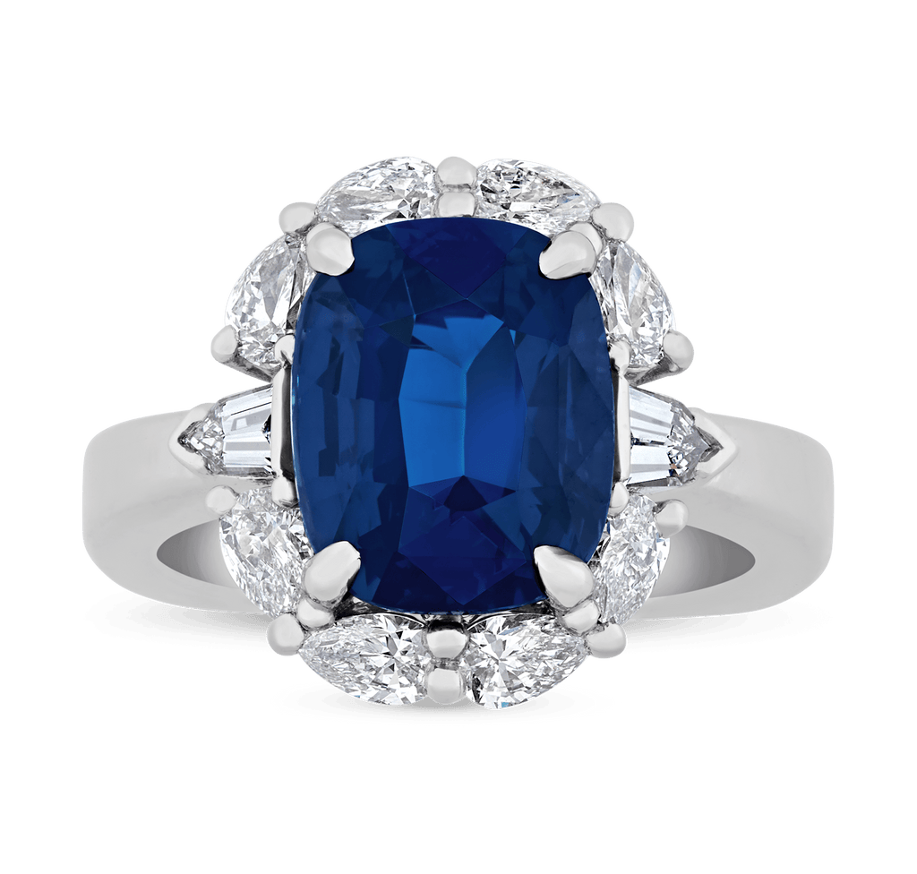 Untreated Sapphire Ring, 6.11 Carats