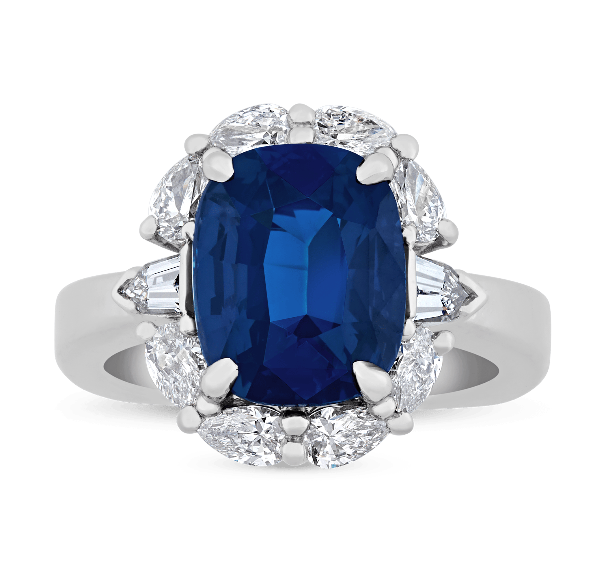Untreated Sapphire Ring, 6.11 Carats