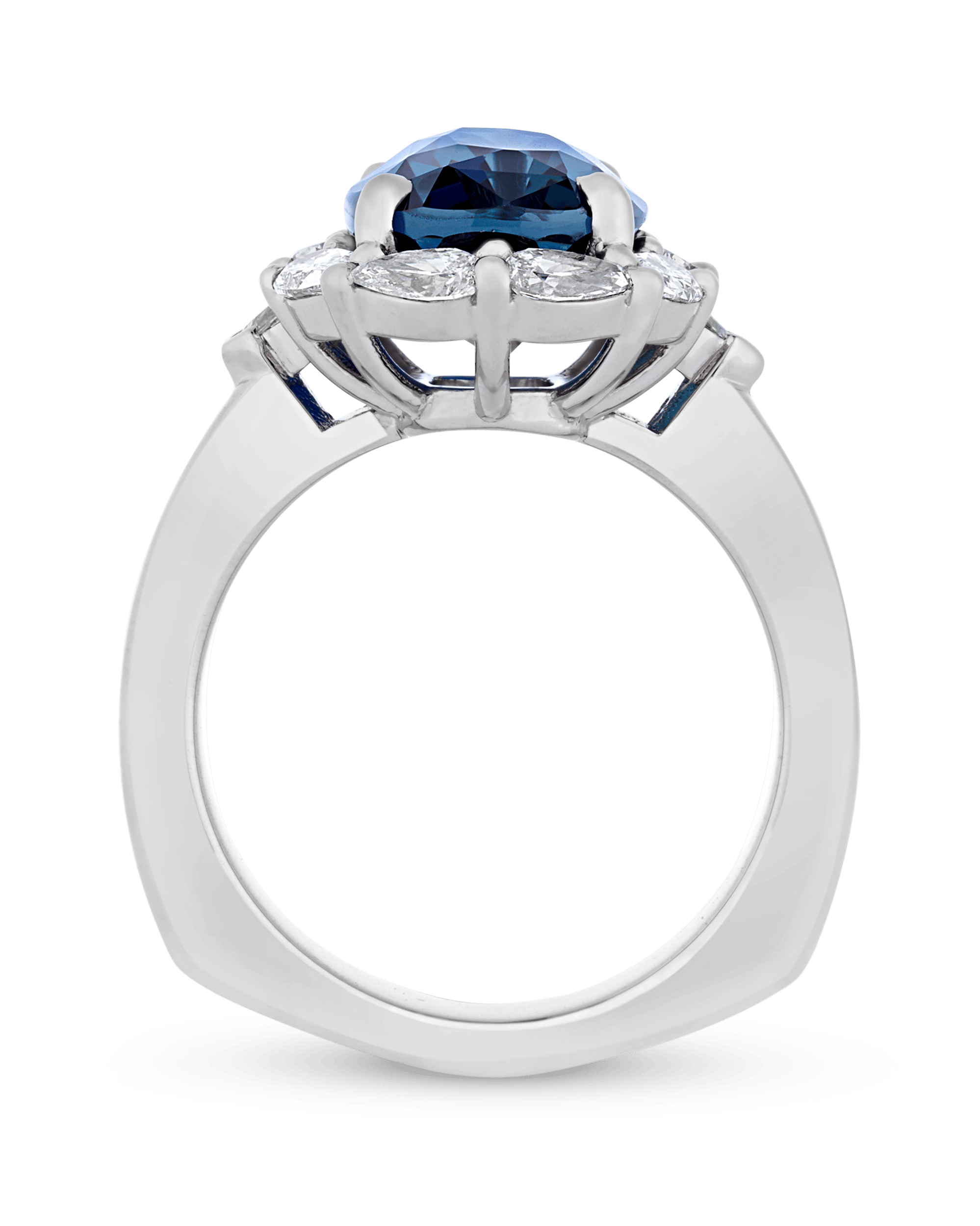 Untreated Sapphire Ring, 6.11 Carats