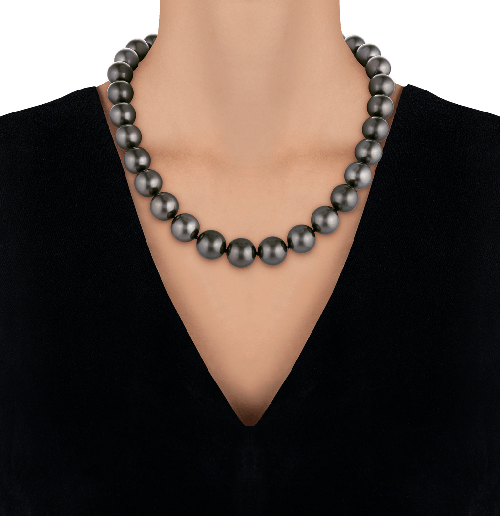Tahitian Pearl Necklace, 13-14mm