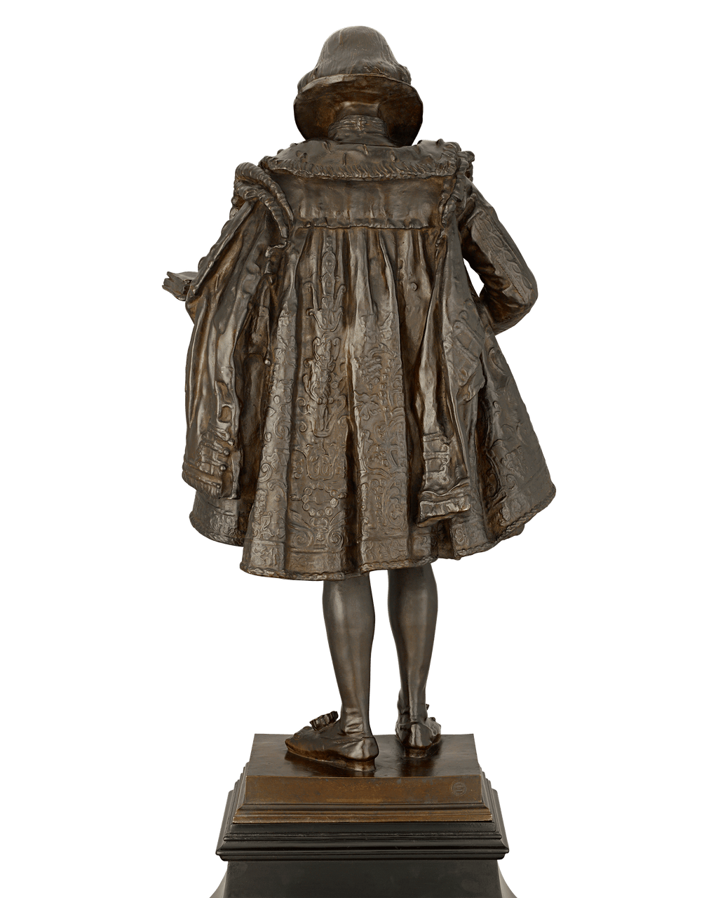 A Patinated Bronze Statuette of William Shakespeare by Frederick William MacMonnies