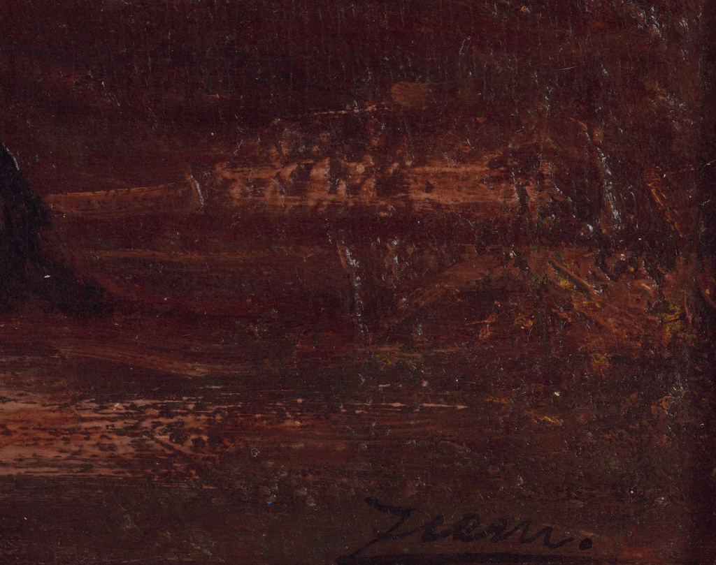 Coucher de soleil, quai des Esclavons by Félix-François Georges Ziem
