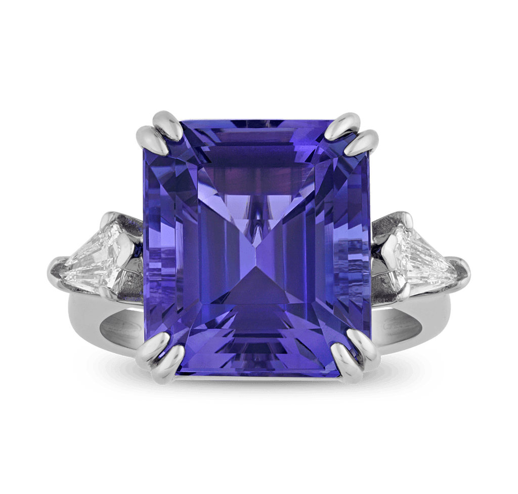 Untreated Tanzanite Ring, 11.40 carats