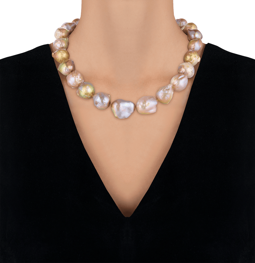 Yangtze Fireball Pearl Necklace
