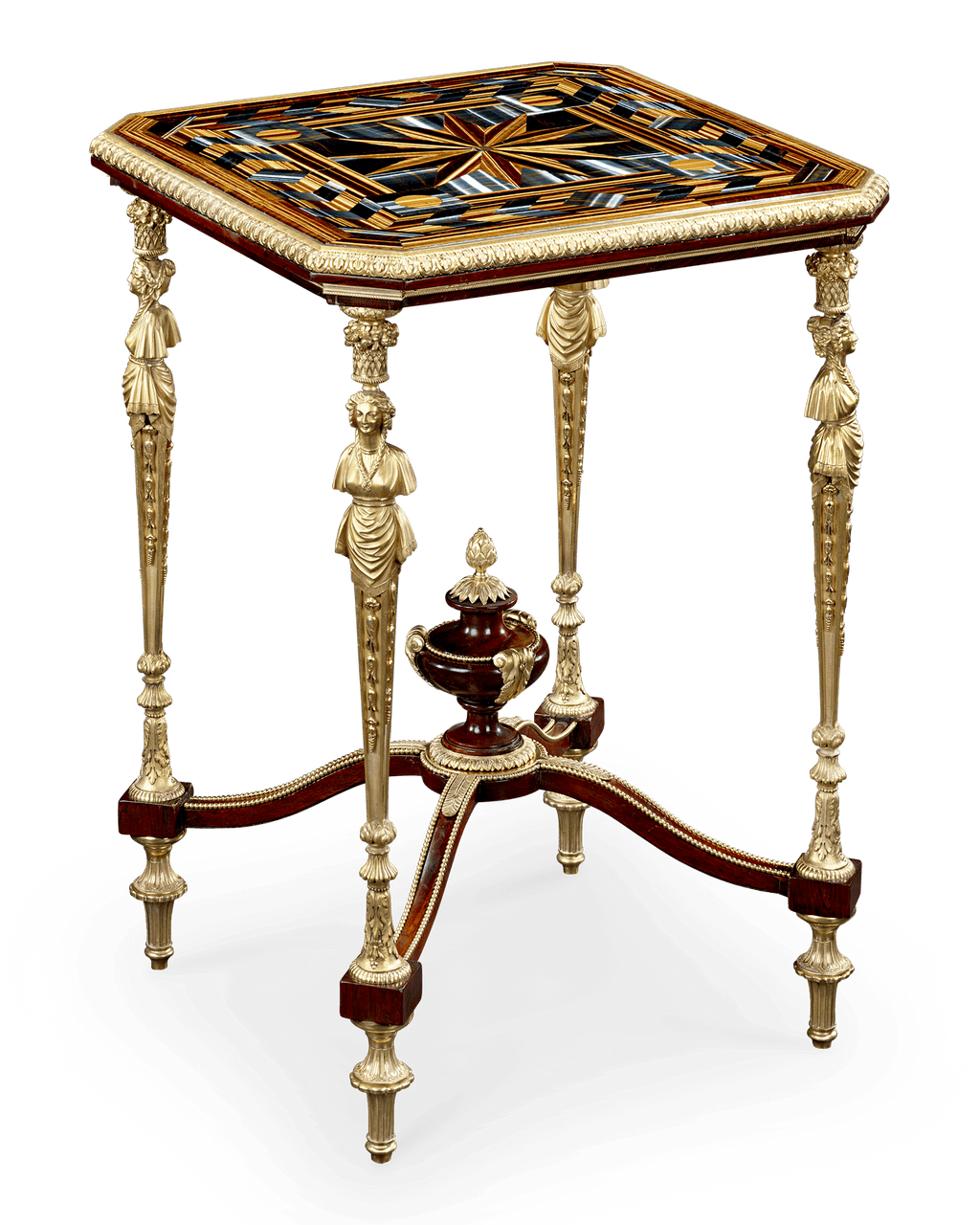 Falcon's Eye and Tiger's Eye Table by Théodore Millet