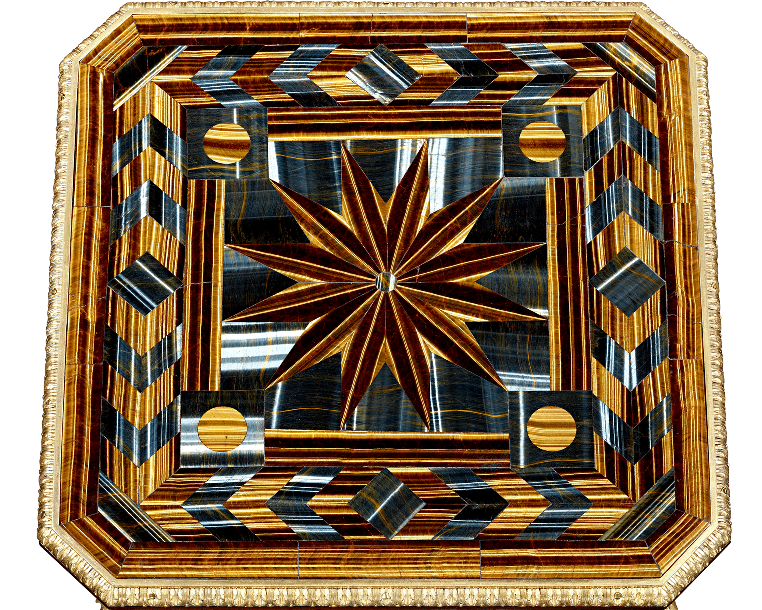 Falcon's Eye and Tiger's Eye Table by Théodore Millet