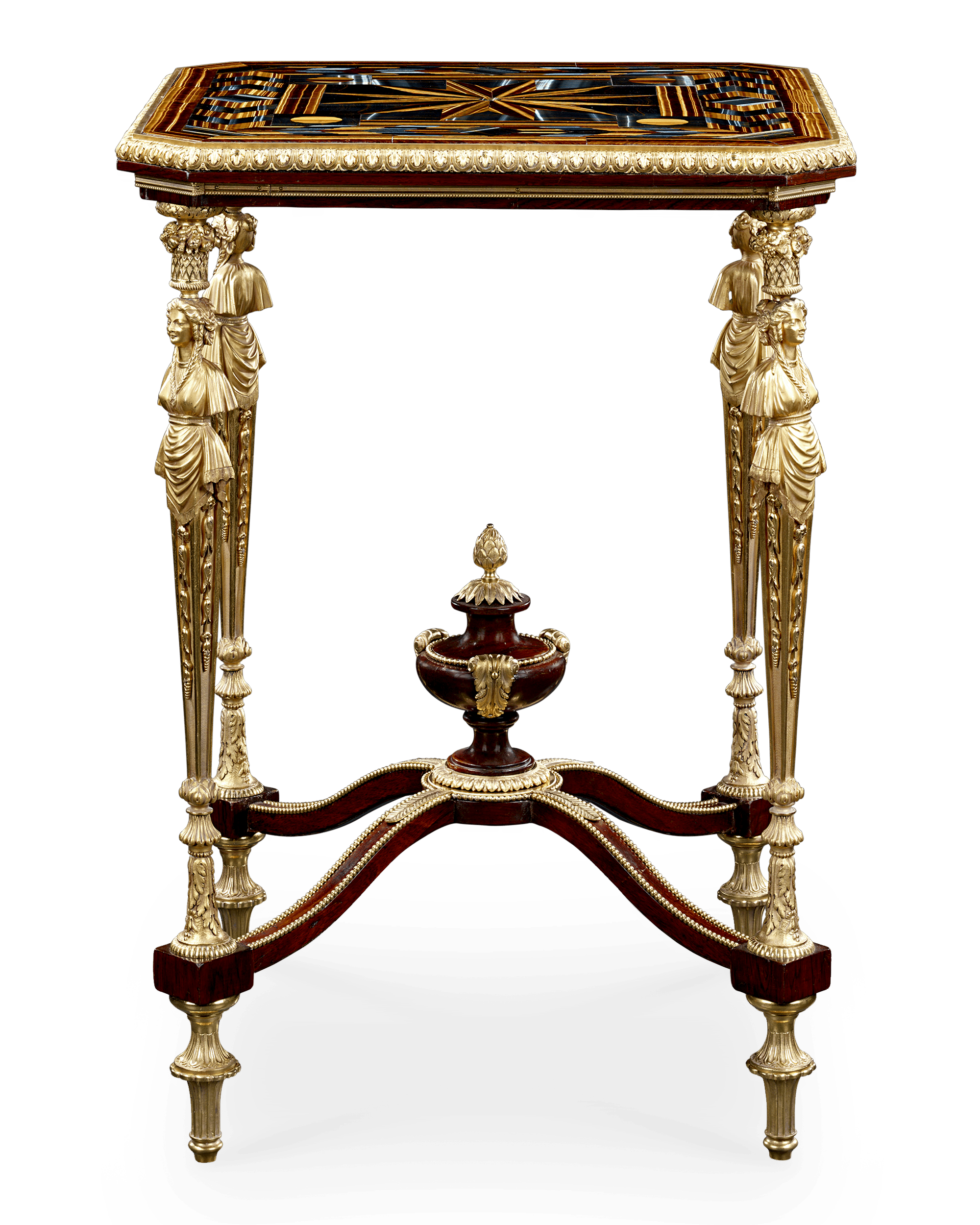 Falcon's Eye and Tiger's Eye Table by Théodore Millet