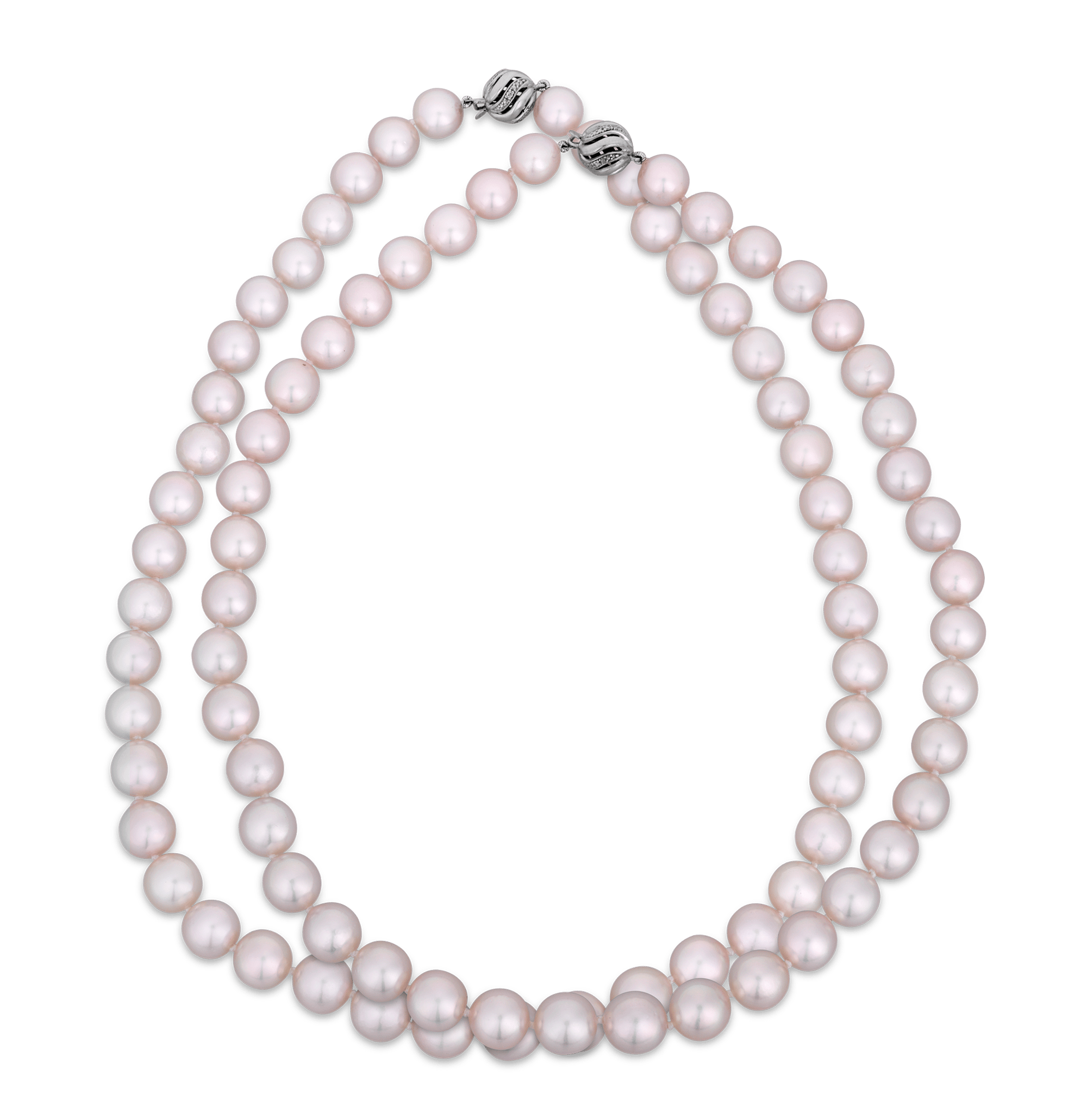 Double Strand Akoya Pearl Necklace
