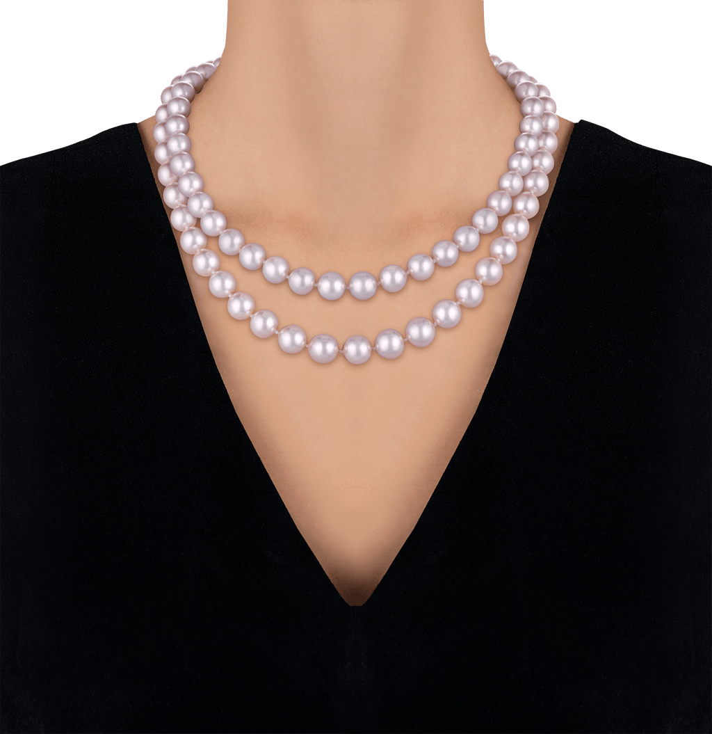 Double Strand Akoya Pearl Necklace