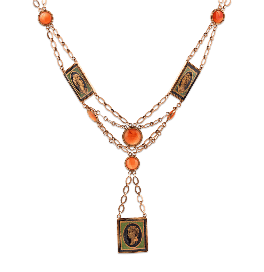 First Empire Napoleonic Portrait Necklace