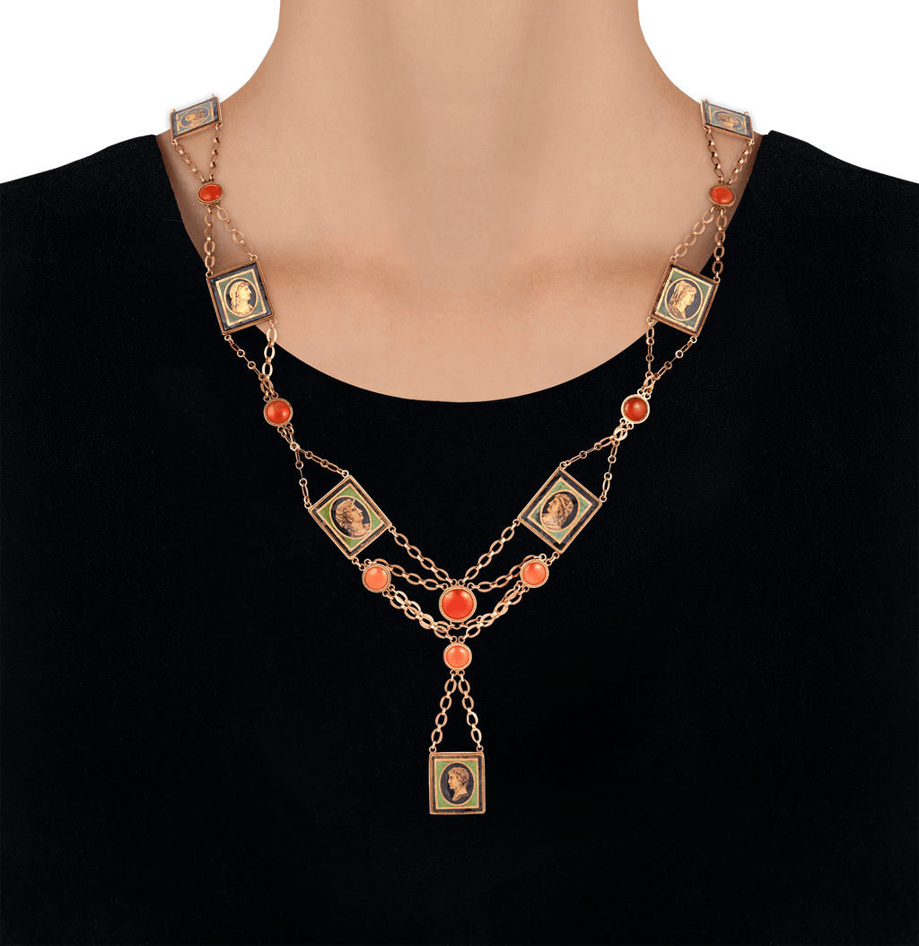 First Empire Napoleonic Portrait Necklace