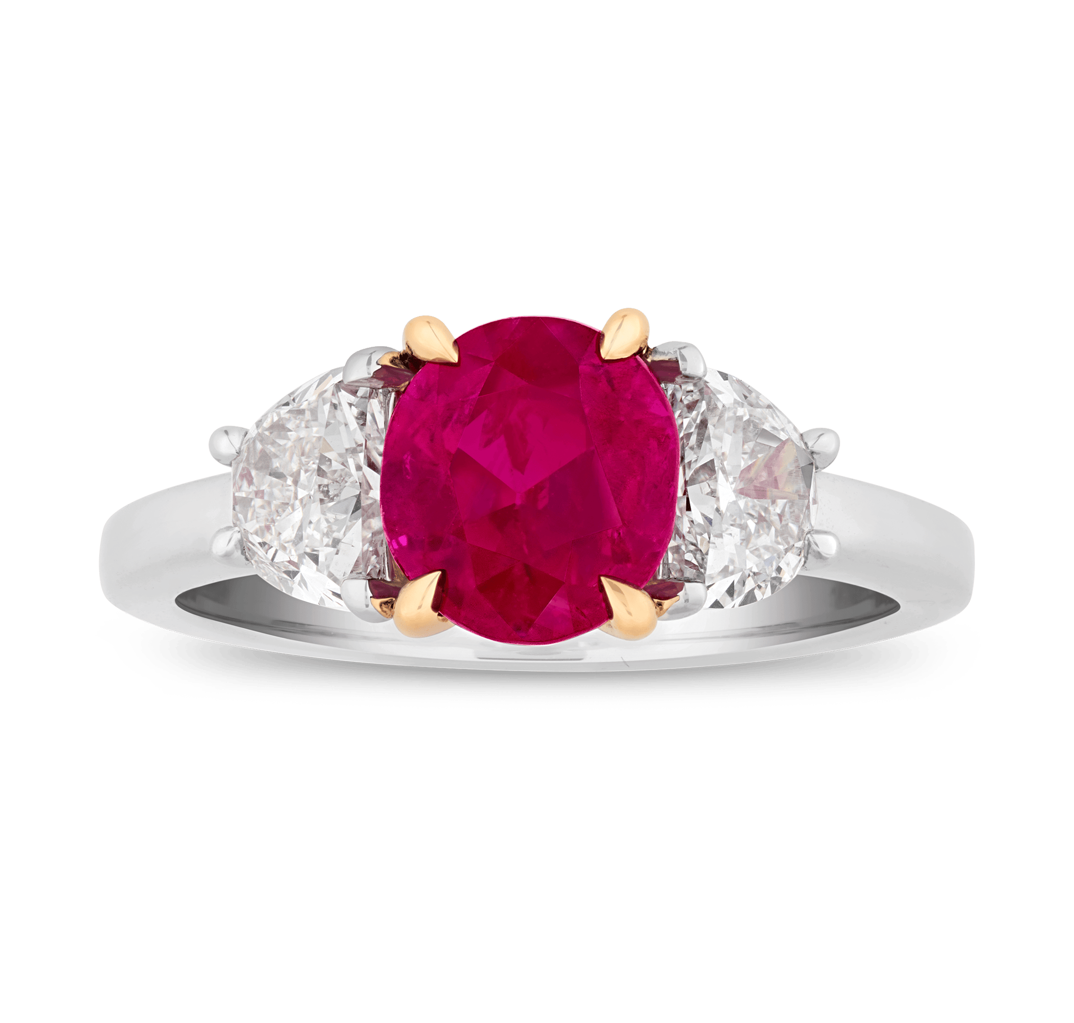 Unheated Burma Ruby Ring, 2.45 carats