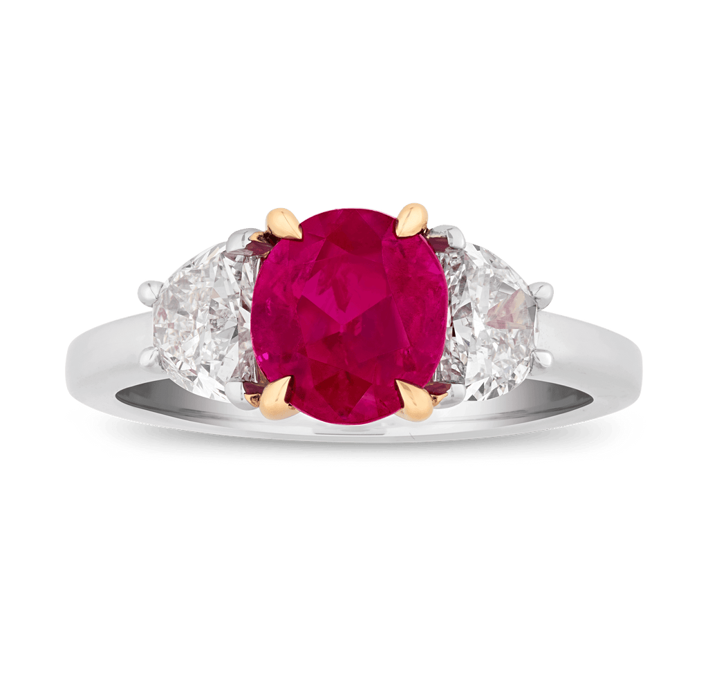 Unheated Burma Ruby Ring, 2.45 carats
